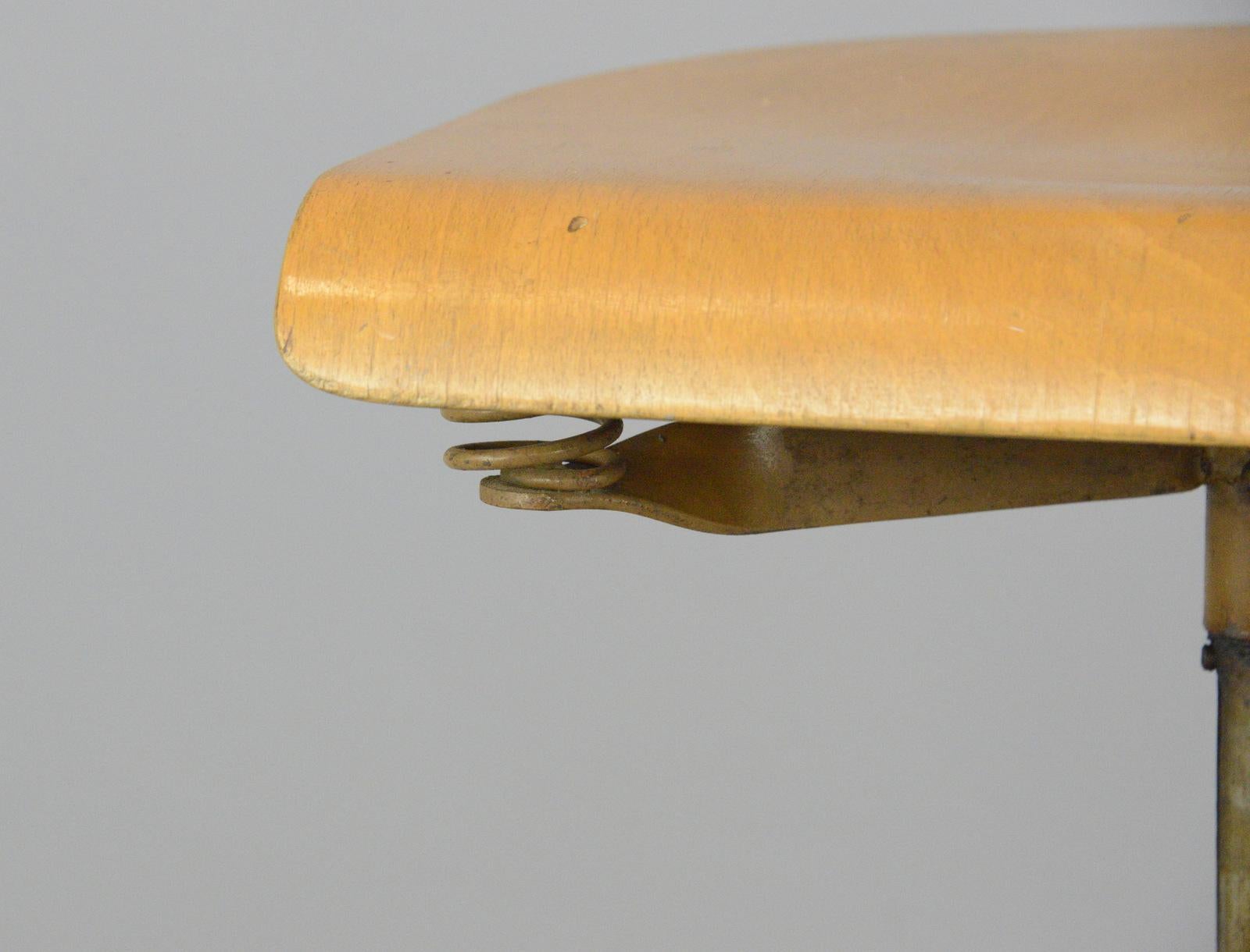 Bauhaus German Draftsman's Chair by Polstergleich, circa 1930s