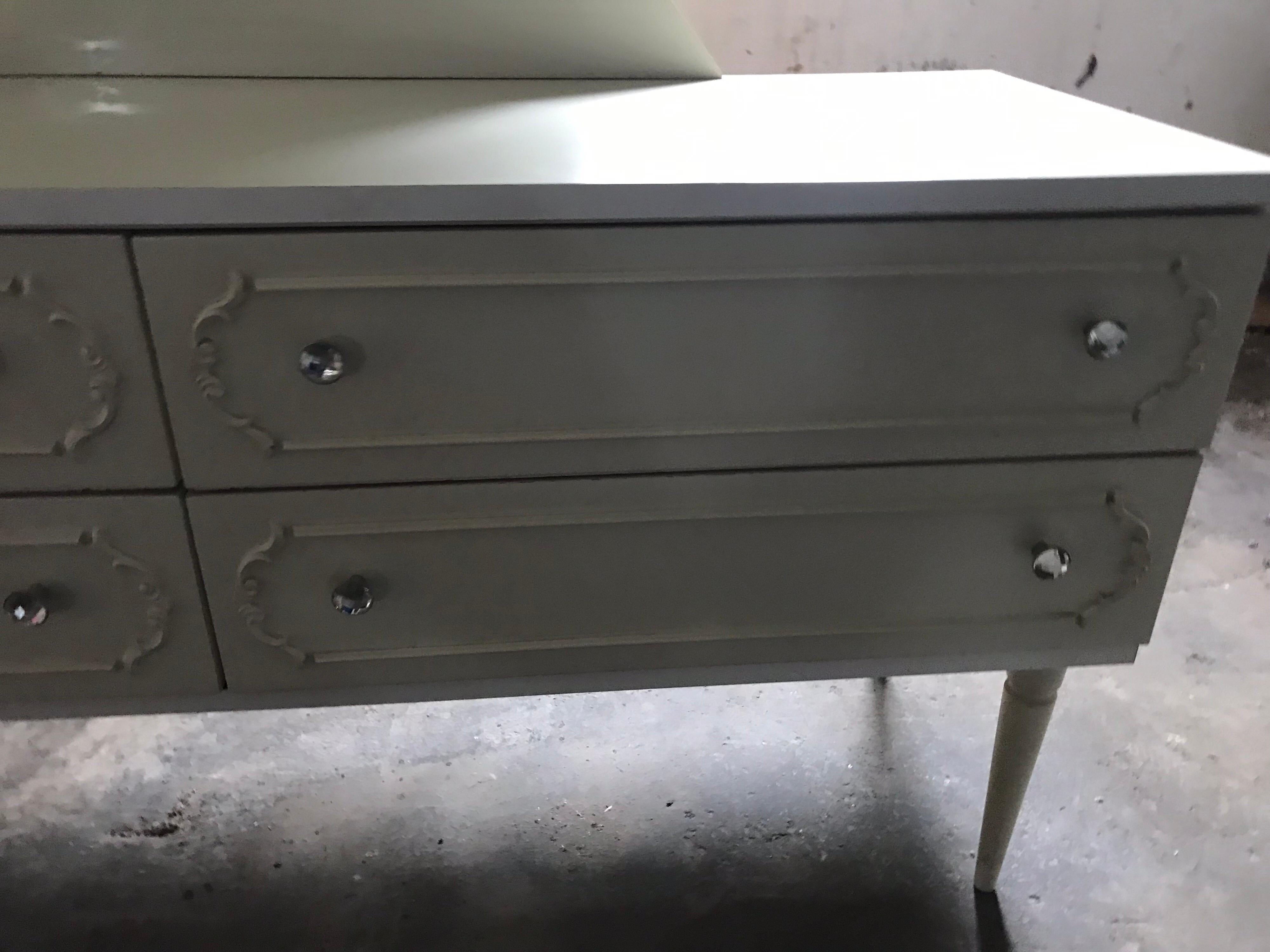 Painted German Dressing Table, 1950s For Sale