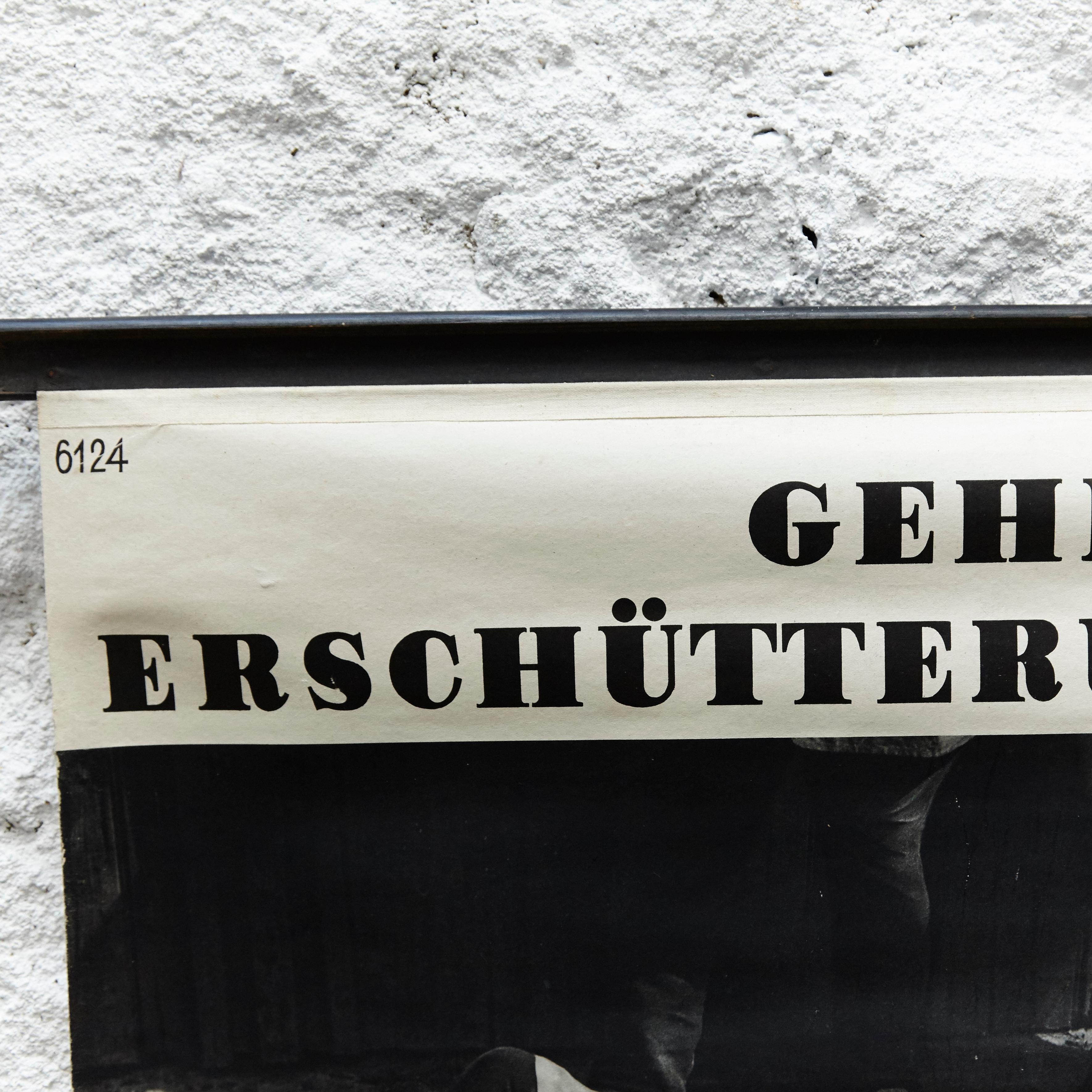 Paper German Emergencies Poster, circa 1960