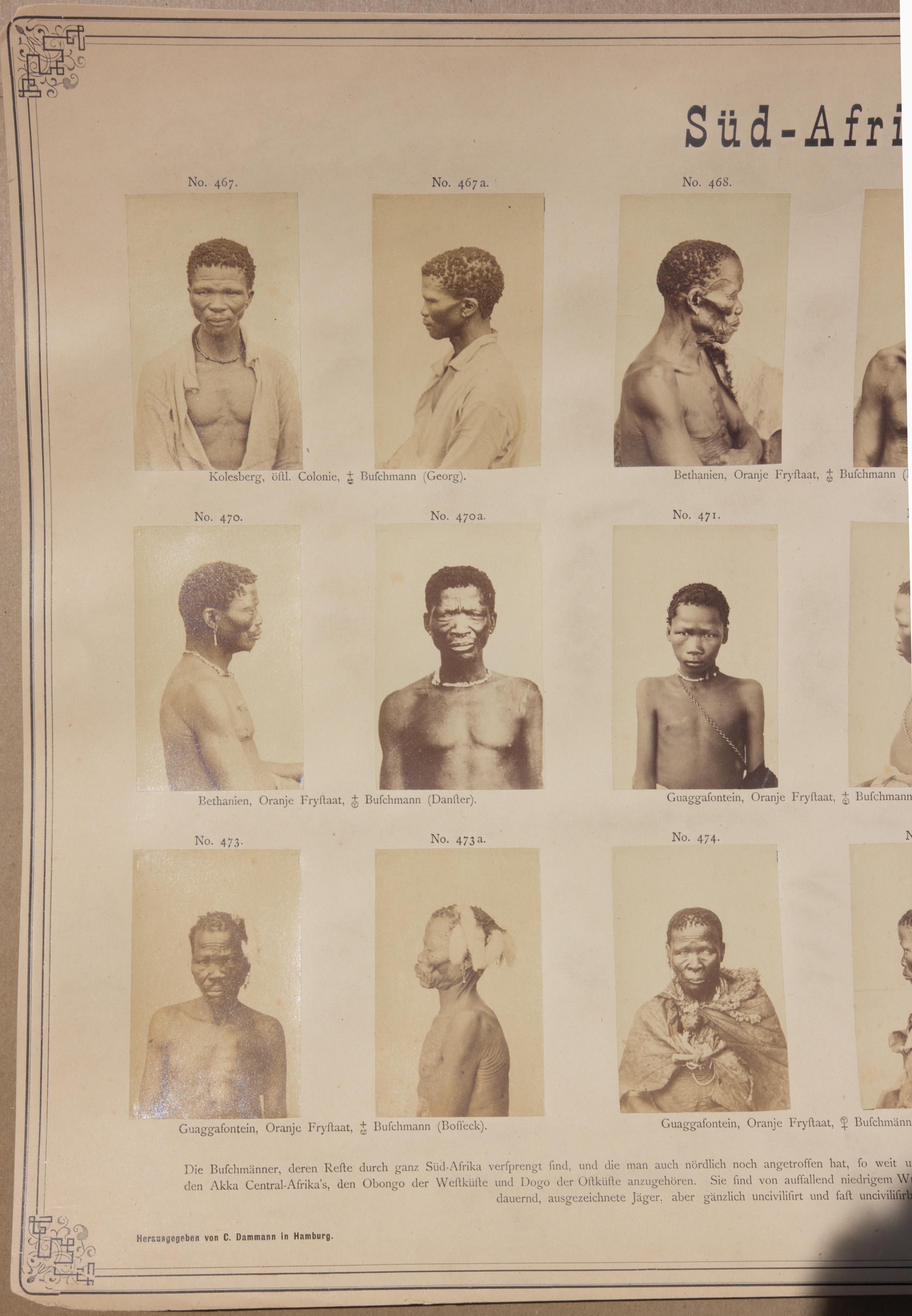 Deutsche ethnografische Studie des südafrikanischen Stammesvolkes, ca. 1870er Jahre im Zustand „Gut“ im Angebot in Rochester, NY