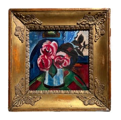 20th Century by German expressionist artist Still life with vase of flowers