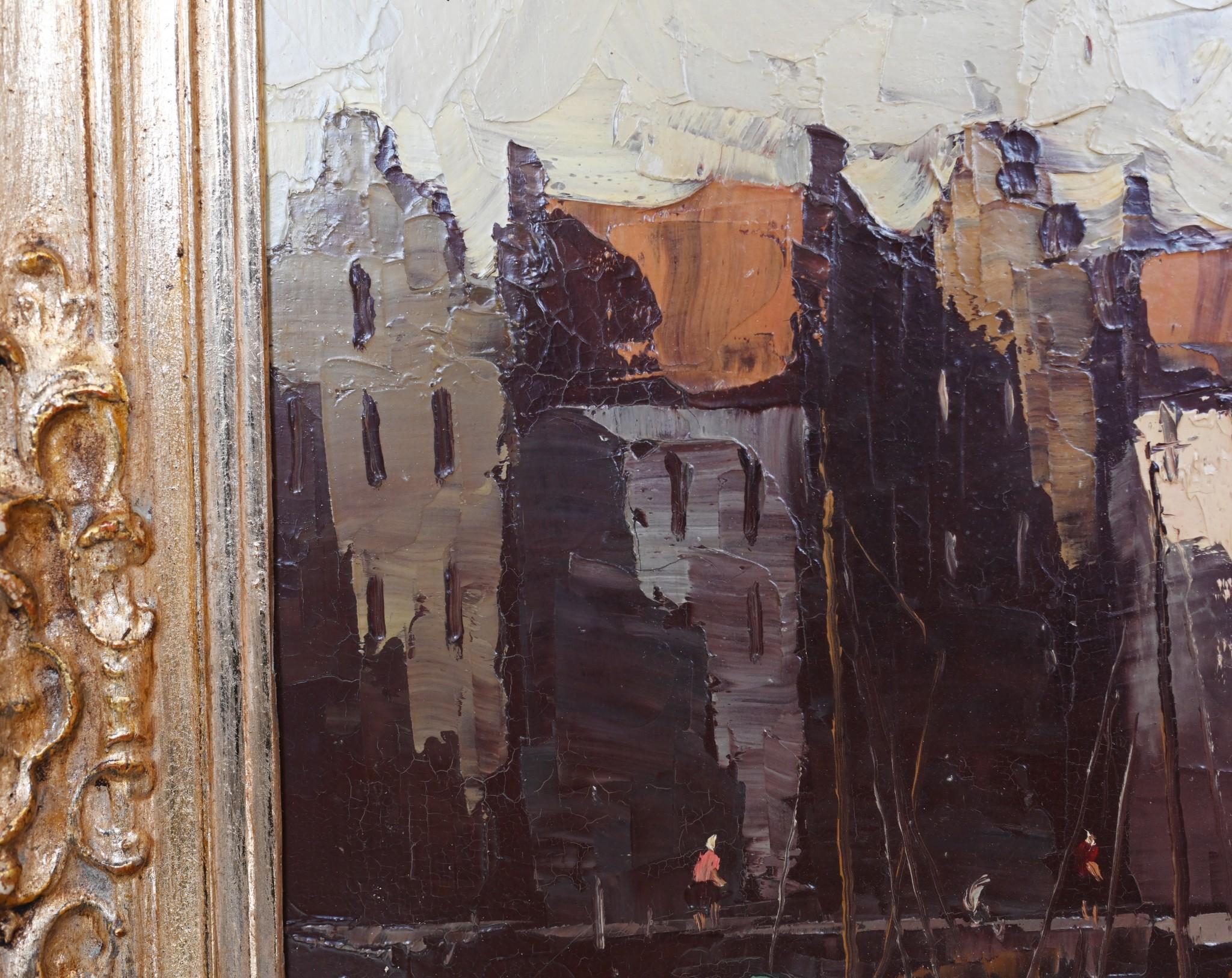 Peinture à l'huile expressionniste allemande d'après Hein Hoppmann en vente 6
