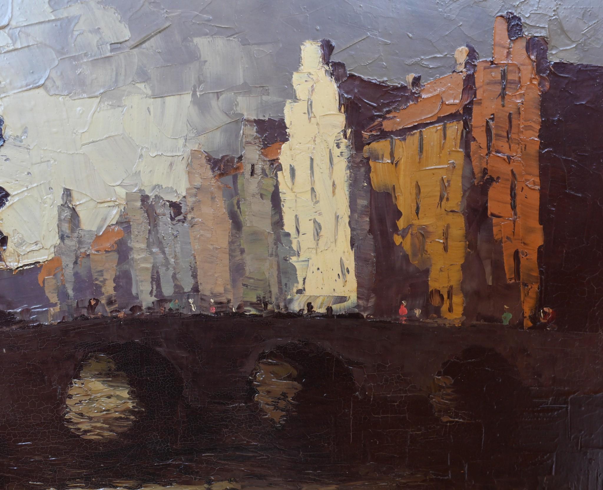 Peinture à l'huile expressionniste allemande d'après Hein Hoppmann en vente 3