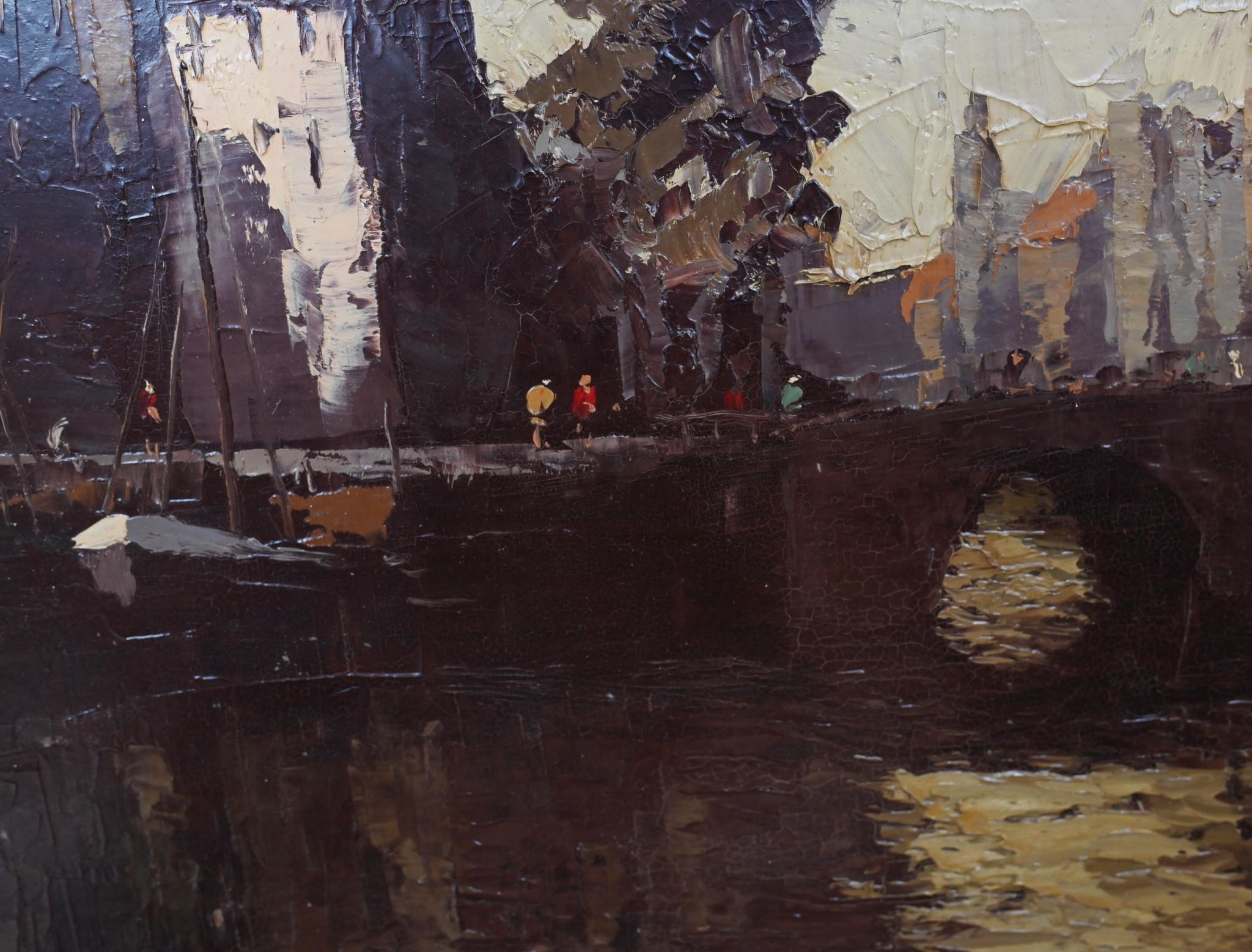 Peinture à l'huile expressionniste allemande d'après Hein Hoppmann en vente 4