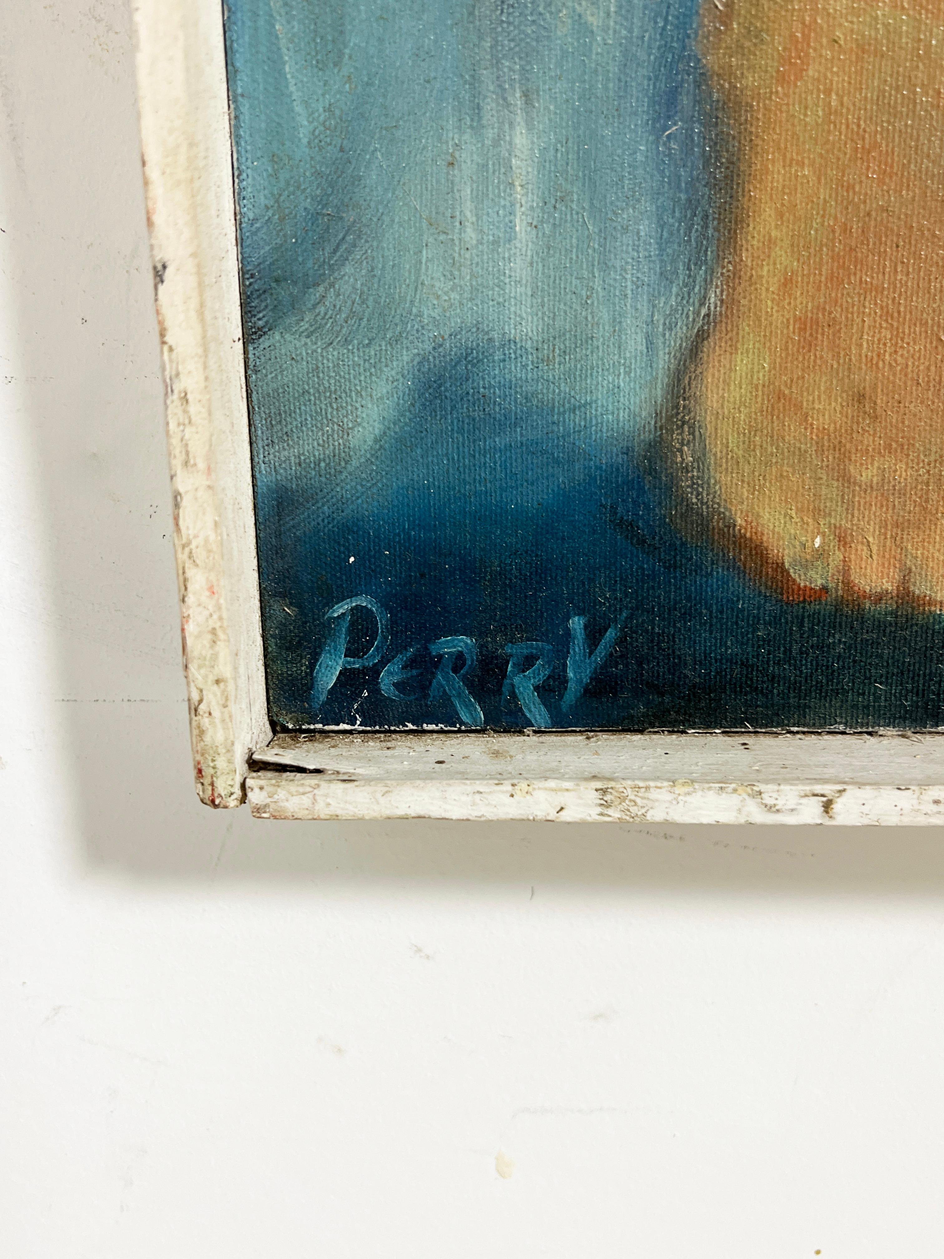 Aktgemälde im Stil des deutschen Expressionismus, signiert Perry, CIRCA 1960er Jahre (Mitte des 20. Jahrhunderts) im Angebot