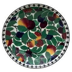 German Faience Fruits Bowl Platter Villeroy Boch, circa 1930