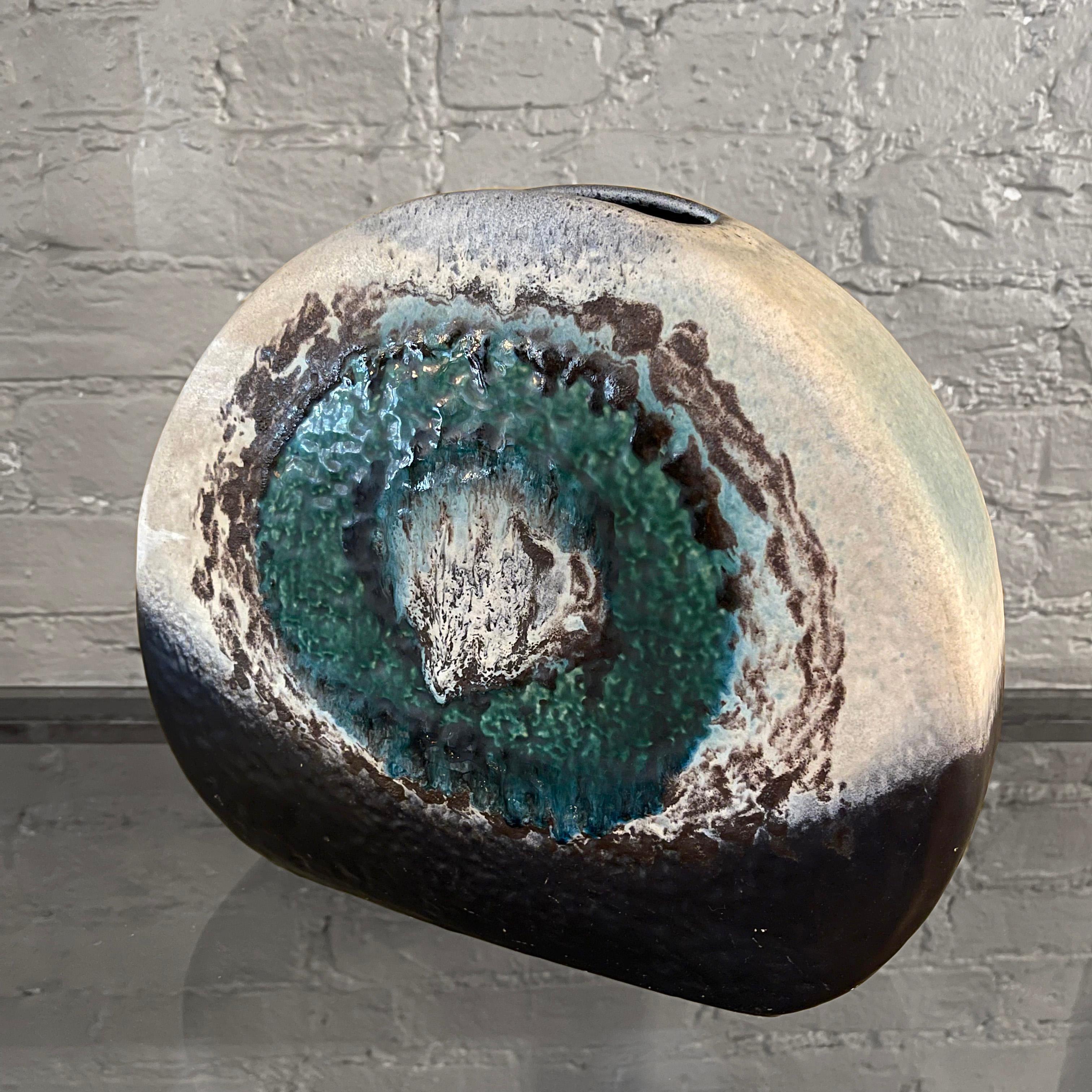 Mid-Century moderno Vaso di lava grassa tedesco della collezione Polar di Dümler & Breiden in vendita