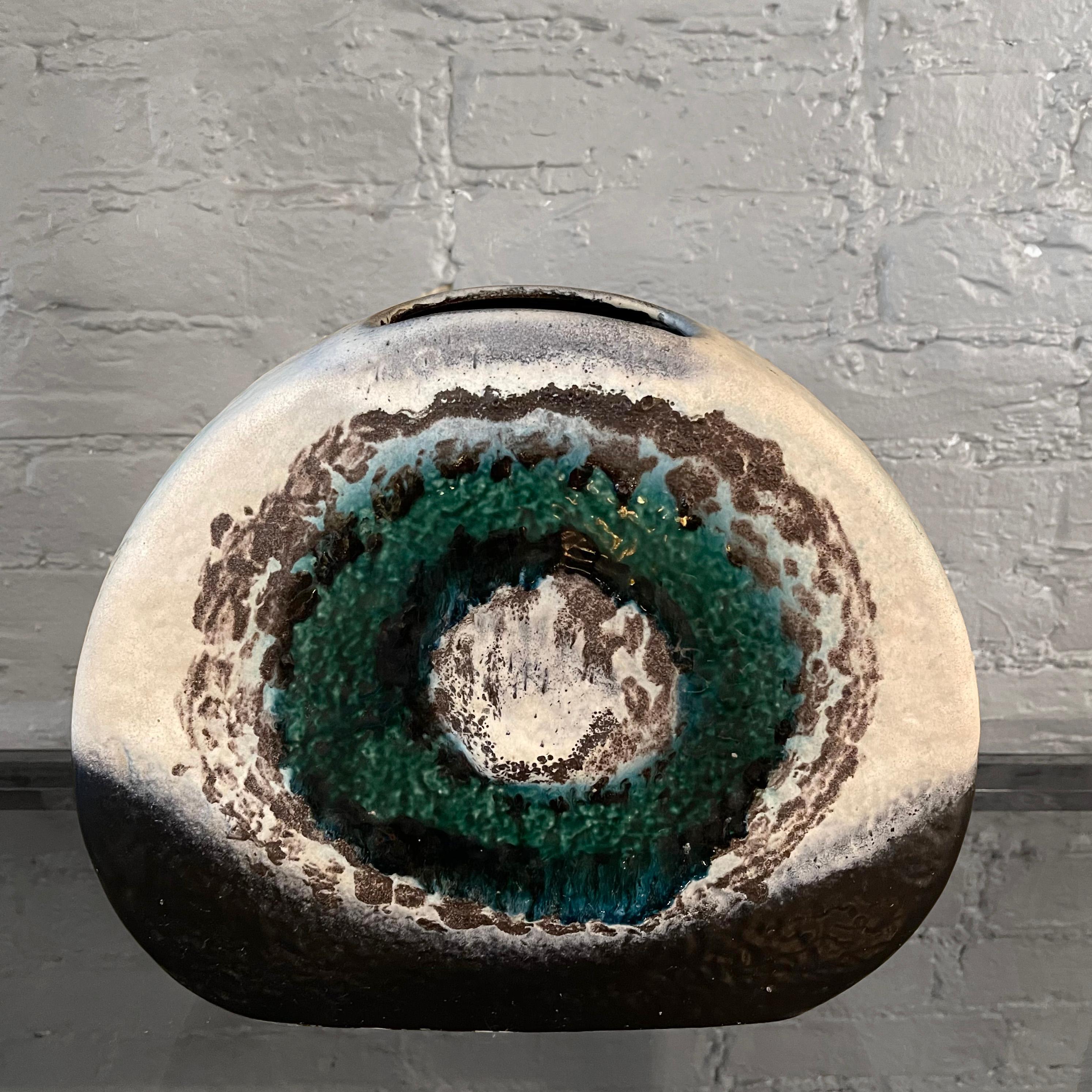 XX secolo Vaso di lava grassa tedesco della collezione Polar di Dümler & Breiden in vendita