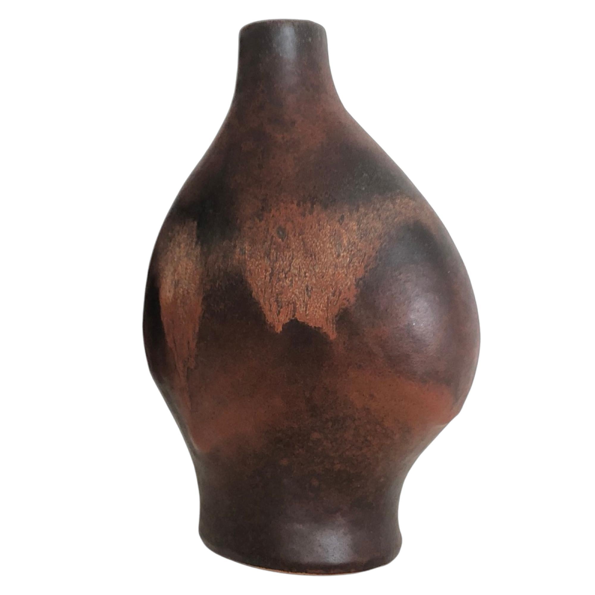 Mid-Century Modern Fat Lava Vase by Gerda Heuckeroth for CARSTENS In Excellent Condition For Sale In Wien, 9