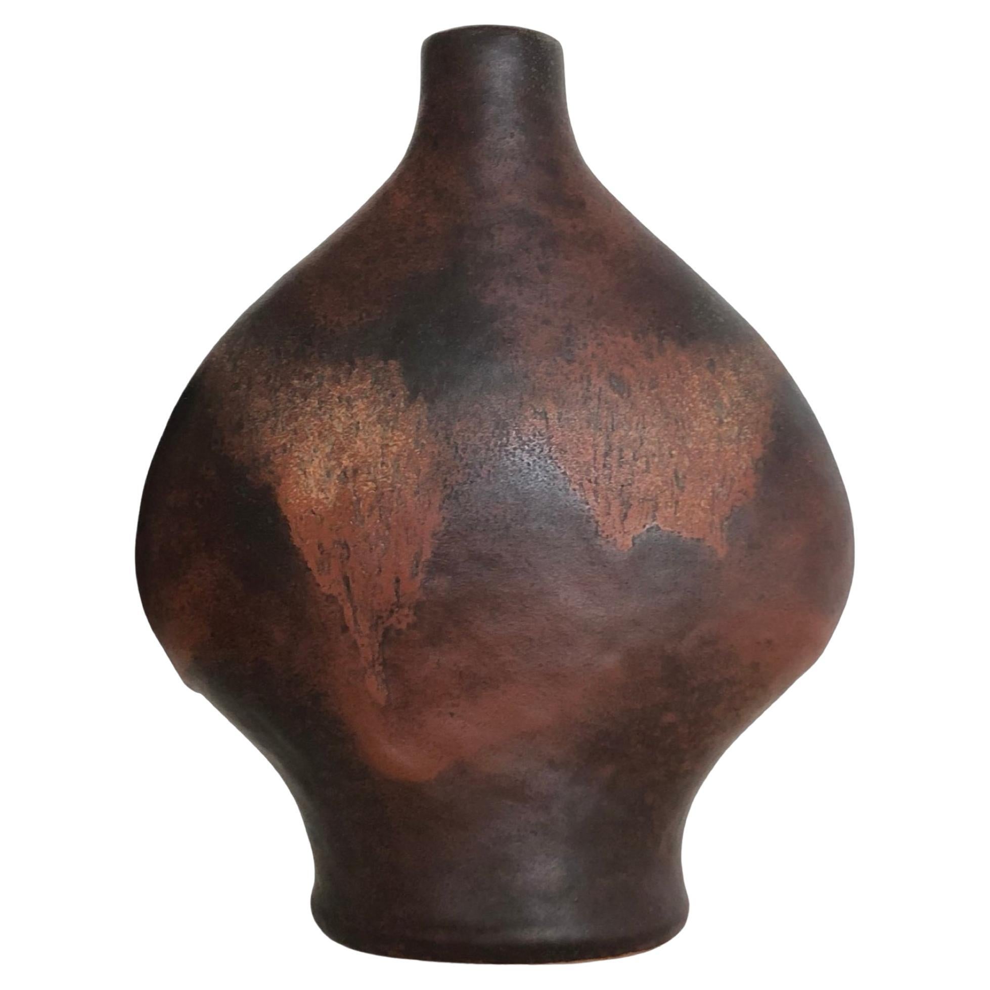 Mid-Century Modern Fat Lava Vase by Gerda Heuckeroth for CARSTENS For Sale