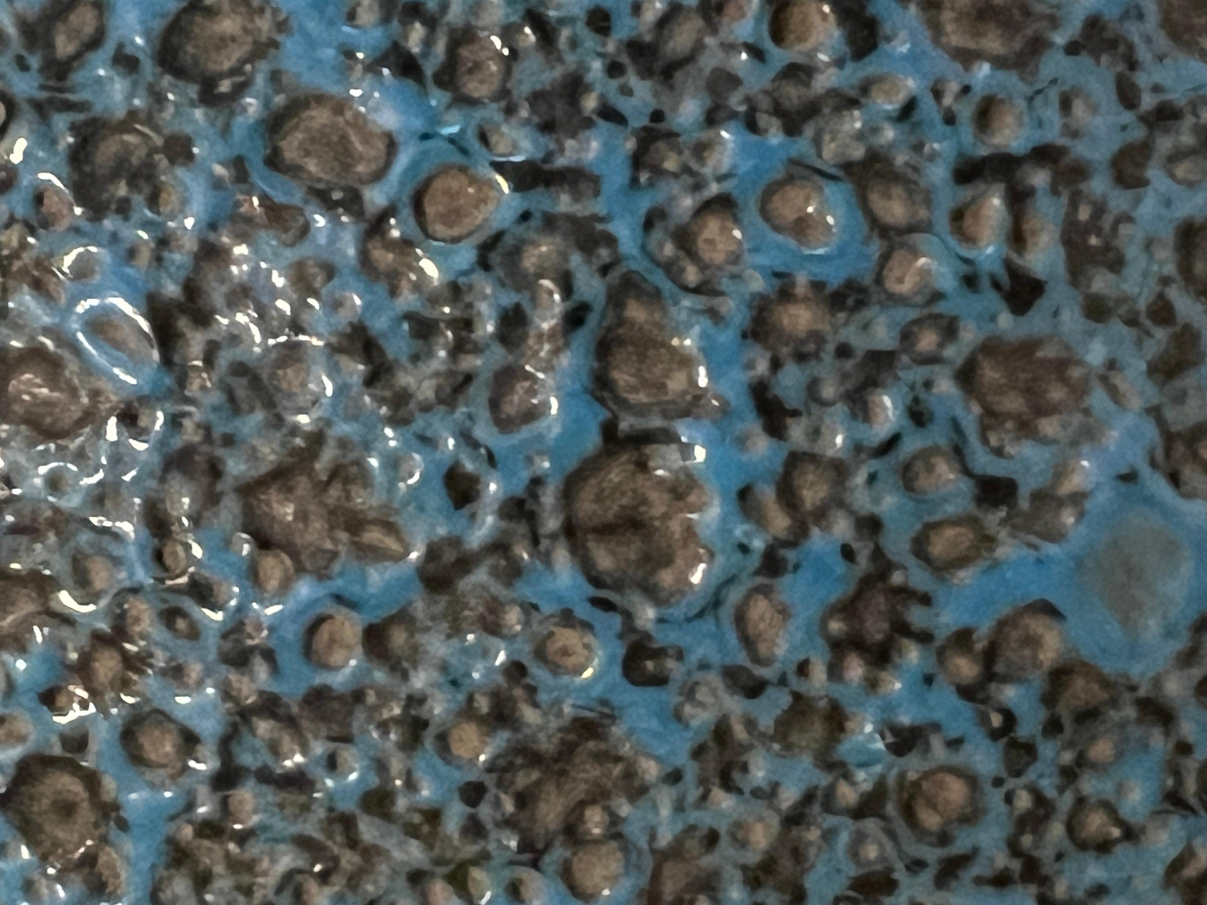 Metà XX secolo Vaso tedesco in lava grassa con smalto vulcanico in vendita