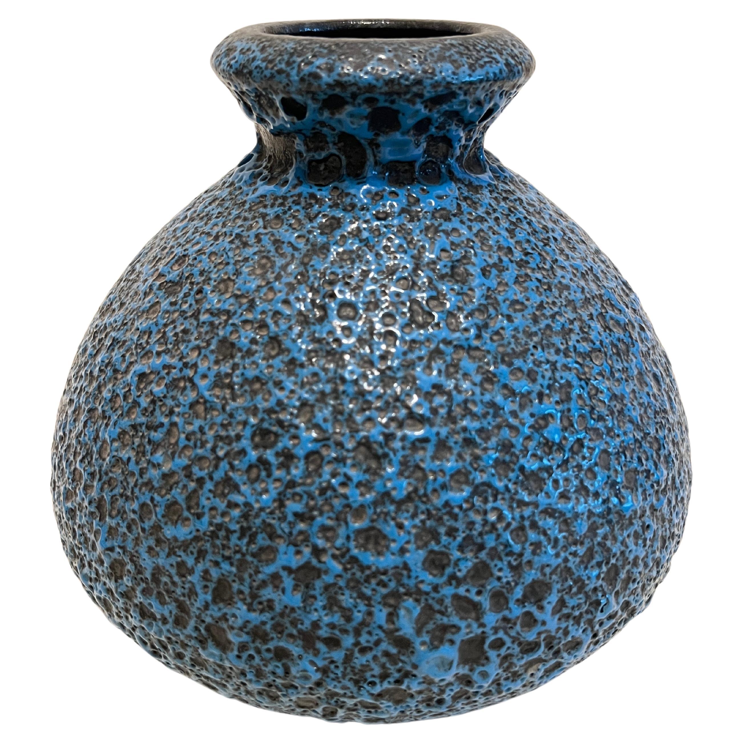 German Fat Lava Volcanic Glazed Vase