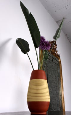 German Floor Vase DECORA 50s 60s  sgrafitto hand-thrown KLINKER POTTERY 56/40