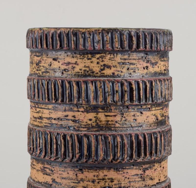 Tedesco Vaso da terra tedesco in ceramica. Argilla Chamotte. Ca 1960 in vendita