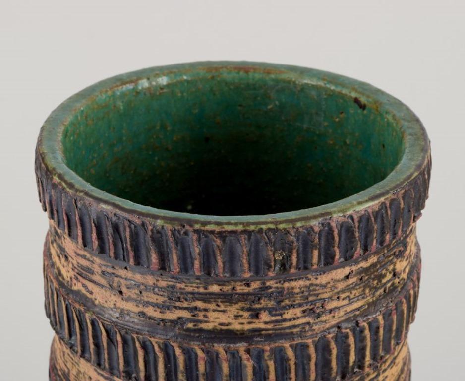 Vaso da terra tedesco in ceramica. Argilla Chamotte. Ca 1960 In condizioni ottime in vendita a Copenhagen, DK