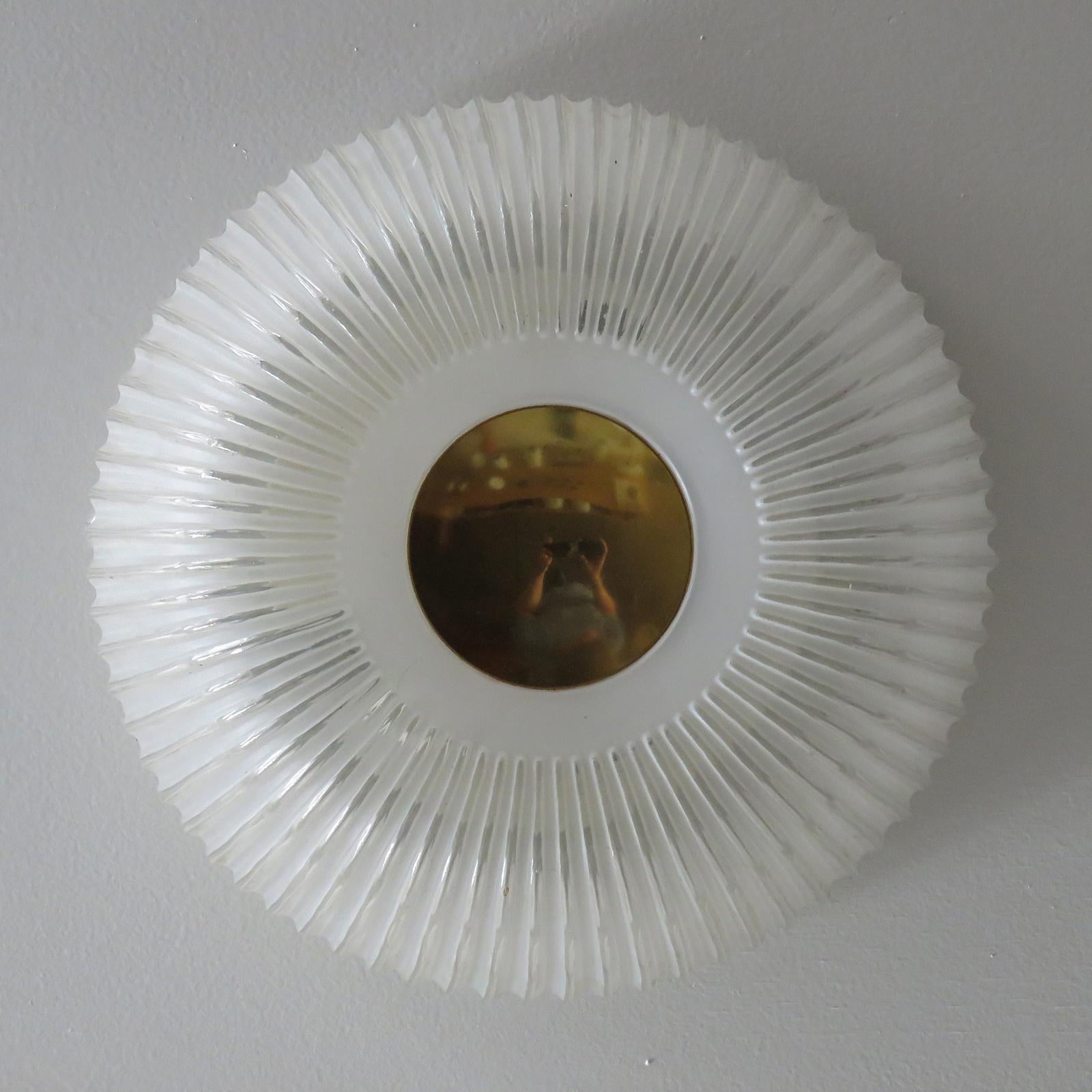 German Flush Mount Light by Limburg, 1960 In Good Condition For Sale In Los Angeles, CA