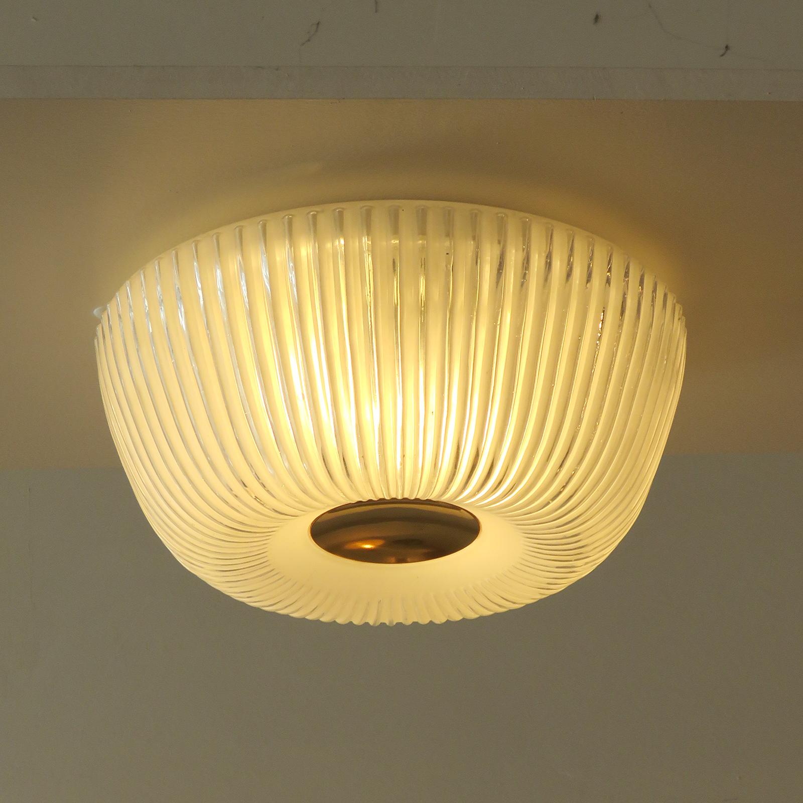 German Flush Mount Light by Limburg, 1960 For Sale 1