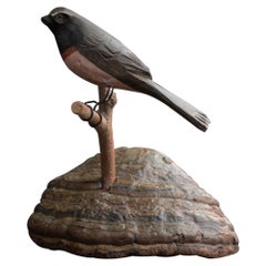 German Folk Art Bird on Natural Base, circa 1920