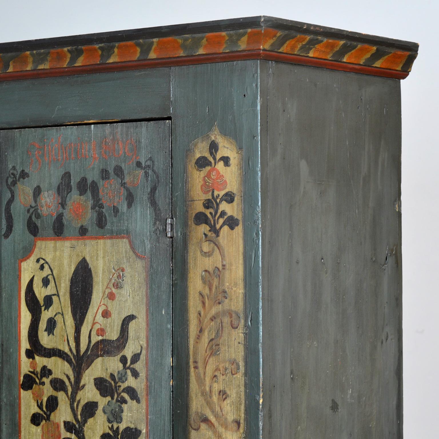 Armadio da sposa in stile folcloristico tedesco, 1809 in vendita 8