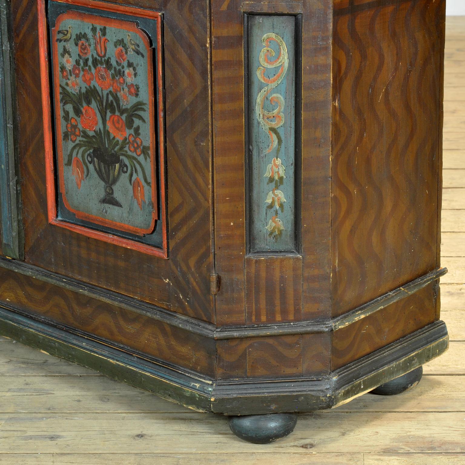 Meuble de mariage allemand d'art populaire, 1826 en vente 10