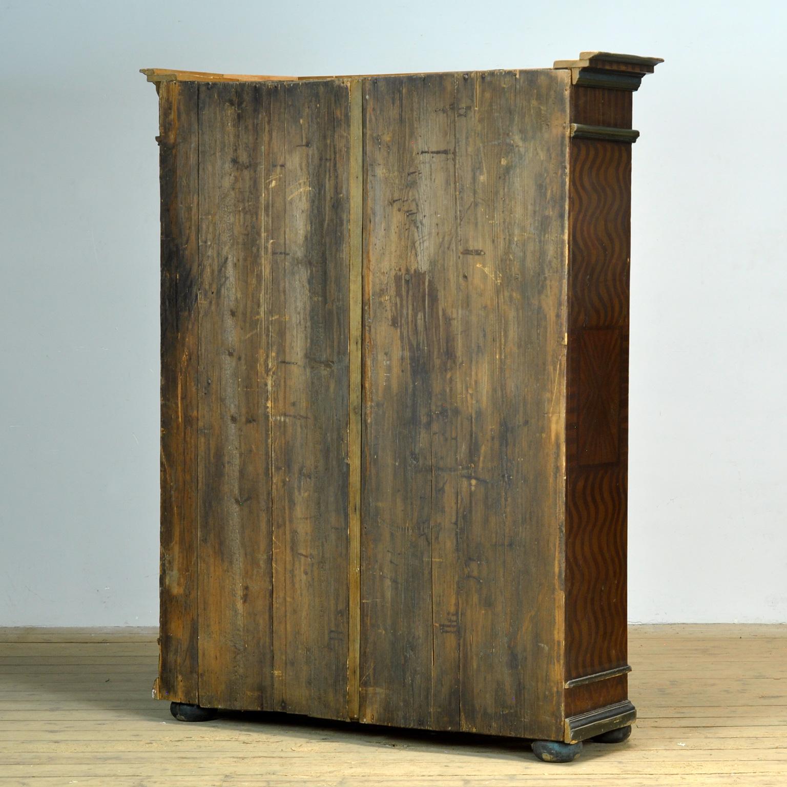 Meuble de mariage allemand d'art populaire, 1826 en vente 12