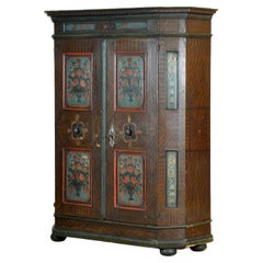 German folk art bridal cabinet, 1826