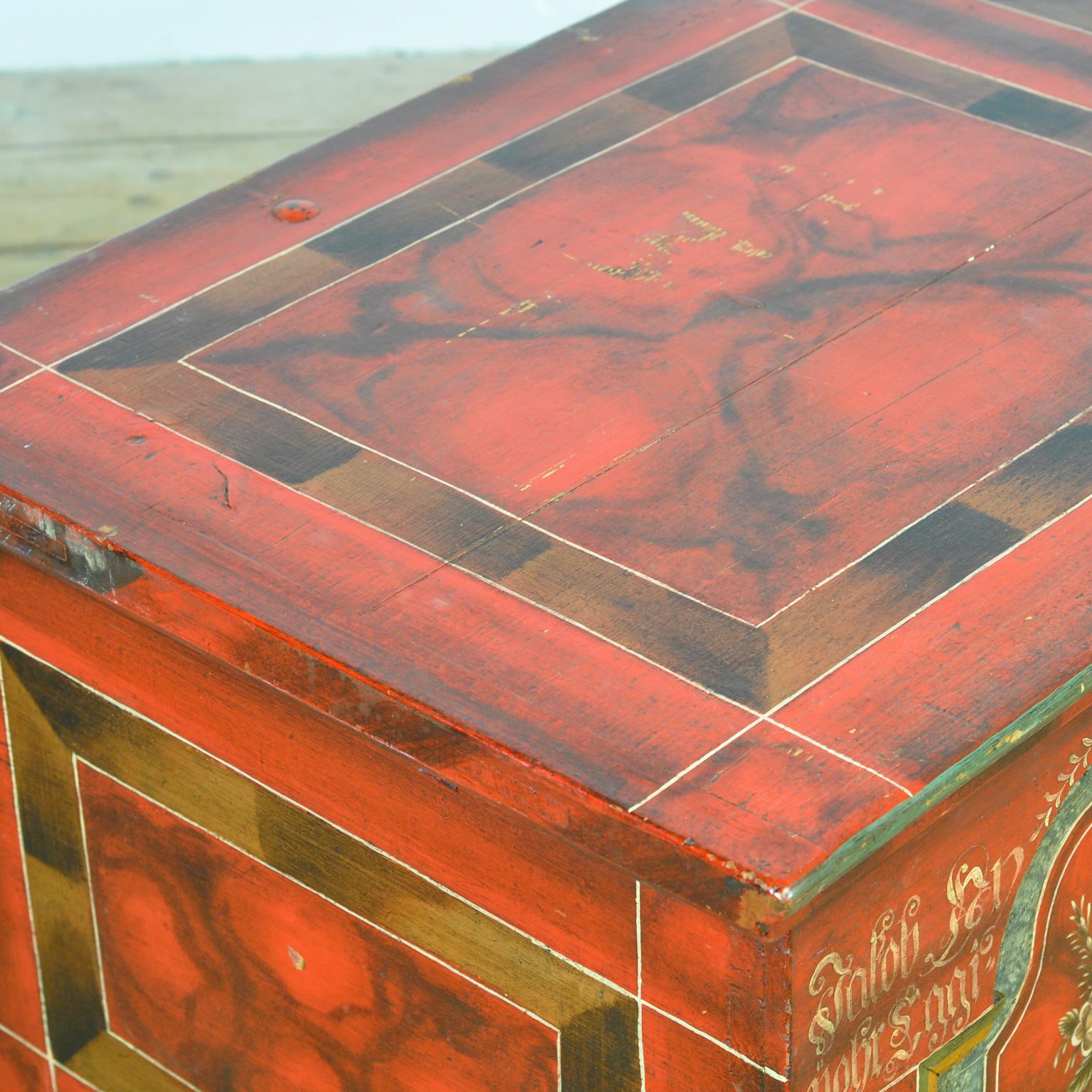 German Folk-Art Bridal Chest, anno 1829 For Sale 6