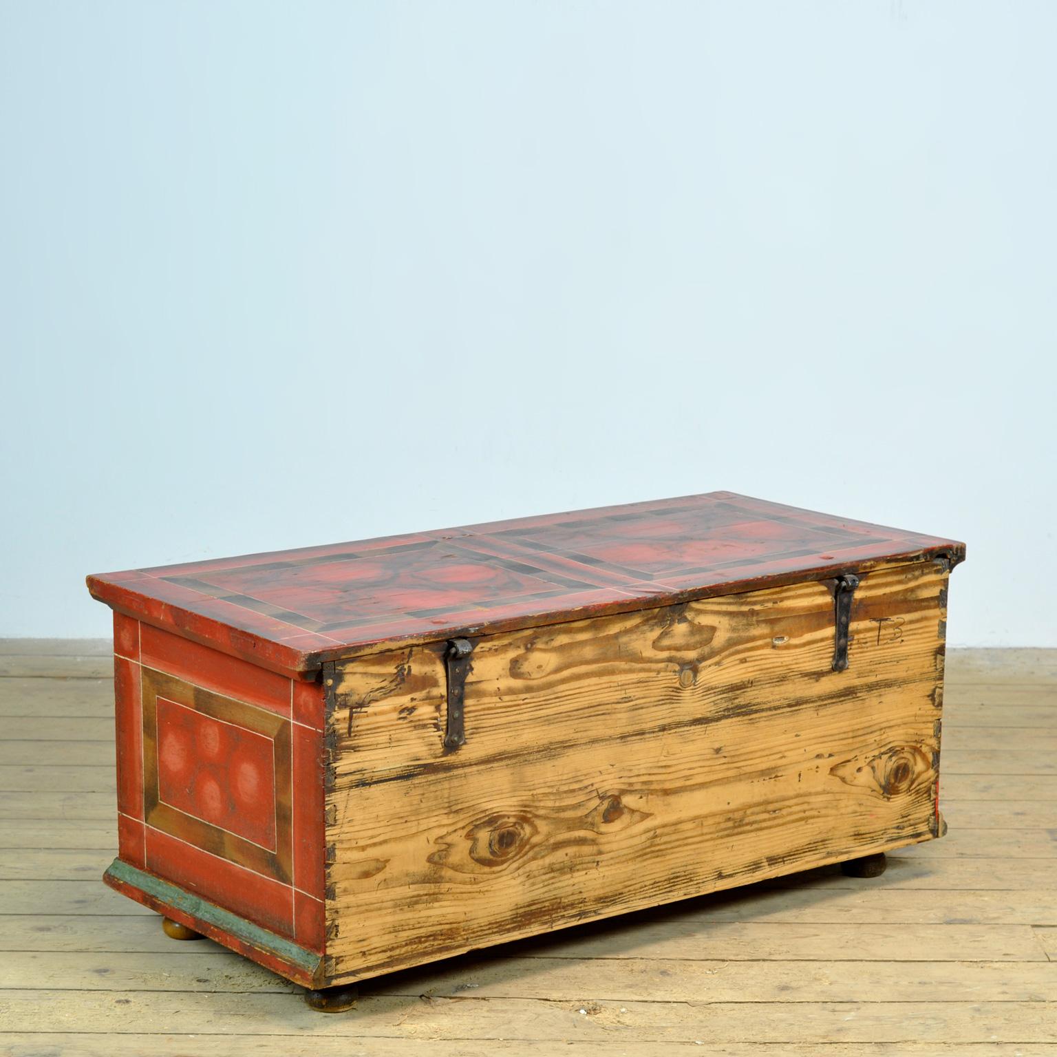 German Folk-Art Bridal Chest, anno 1829 For Sale 9