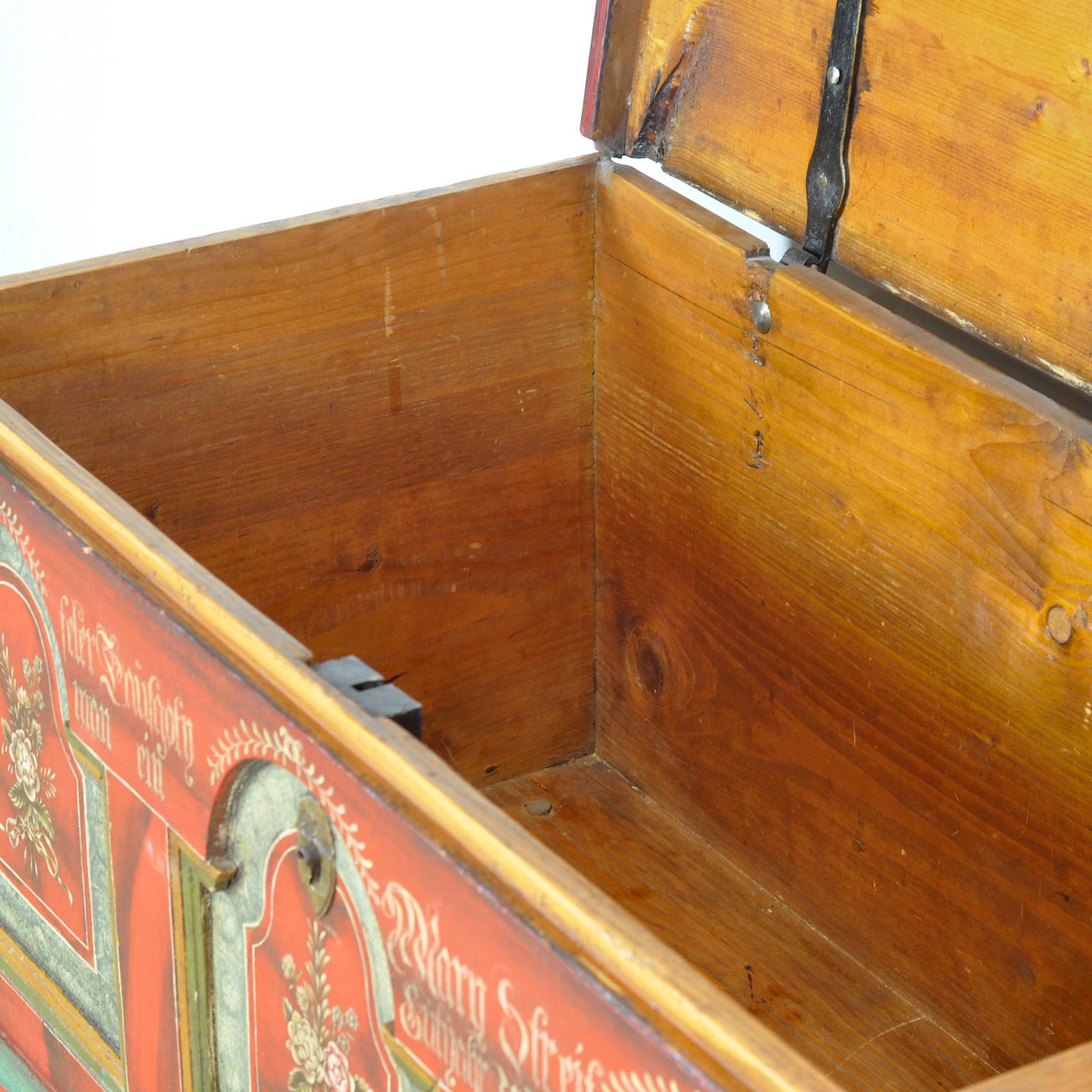 German Folk-Art Bridal Chest, anno 1829 For Sale 1