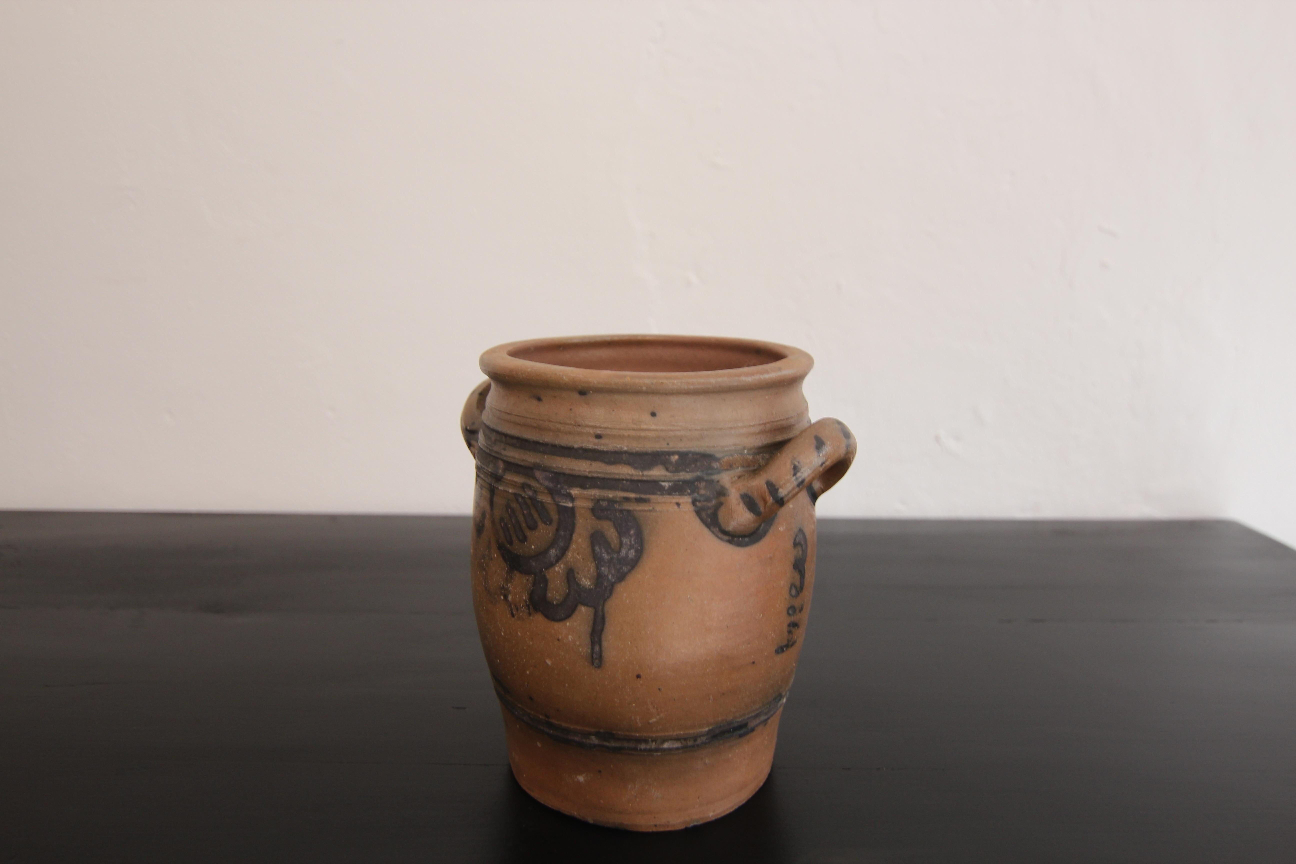 Vaso in gres grigio e blu cobalto della German Folk Art in vendita 8