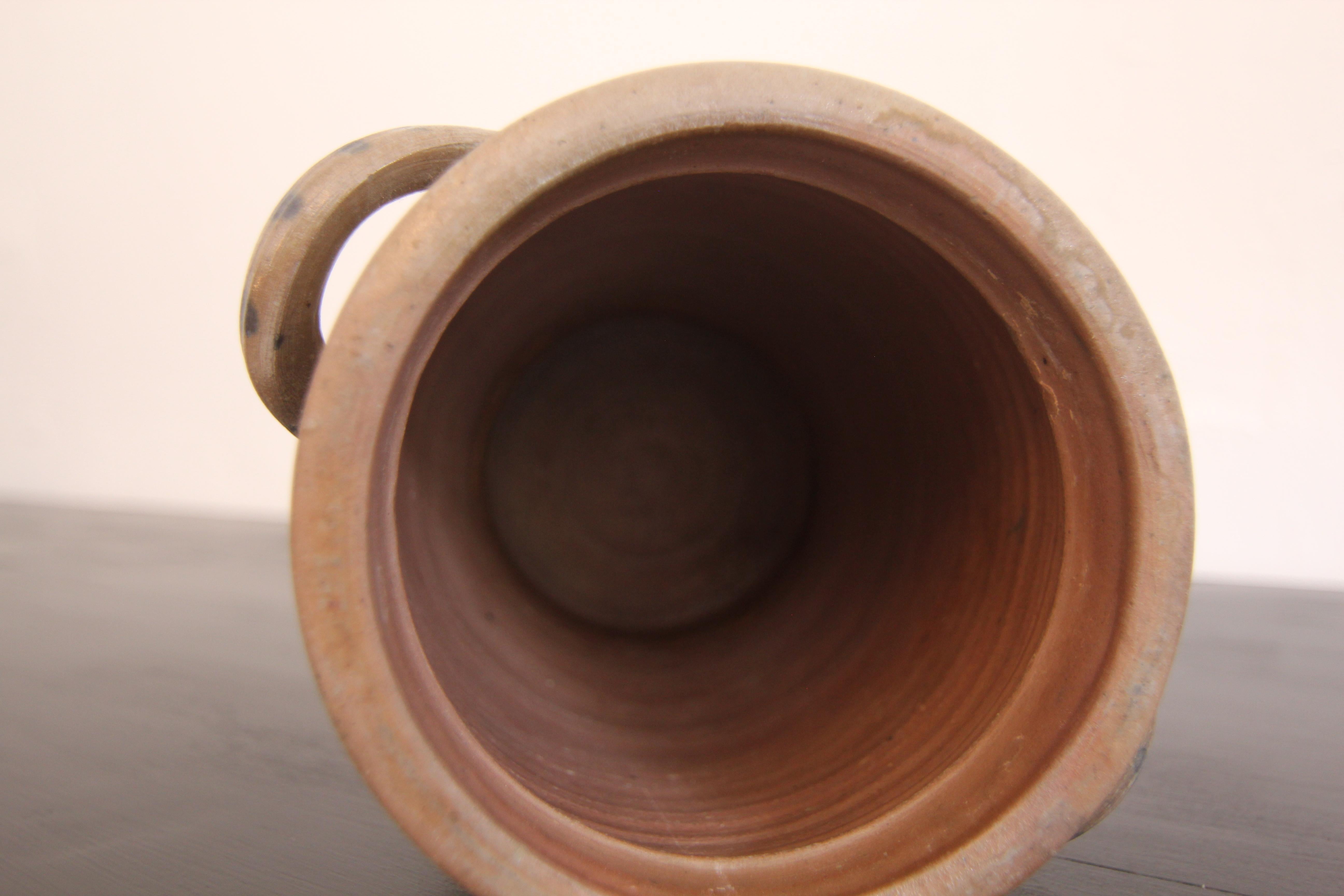Vaso in gres grigio e blu cobalto della German Folk Art in vendita 11