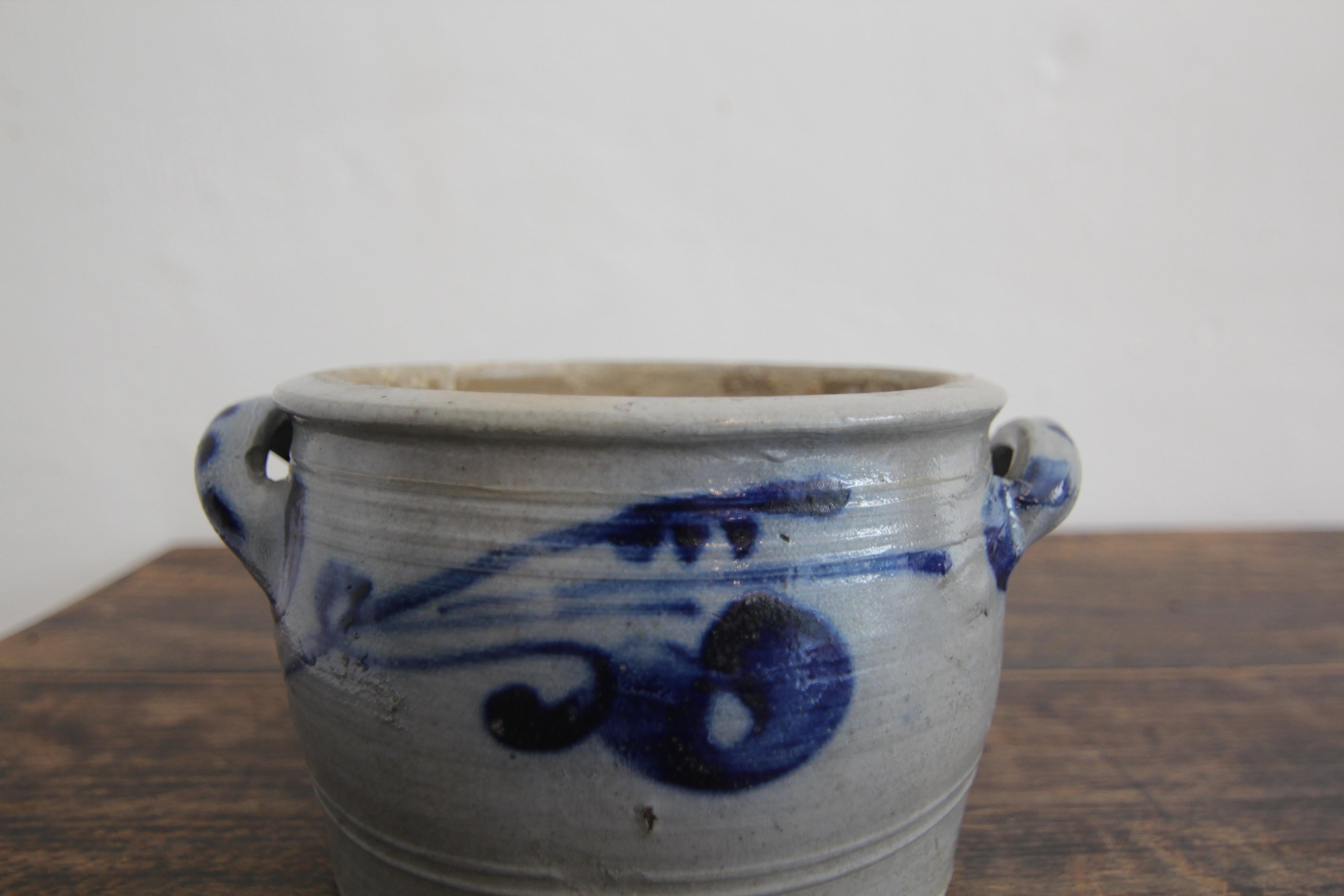 Vaso in gres grigio e blu cobalto della German Folk Art In condizioni buone in vendita a Dusseldorf, DE
