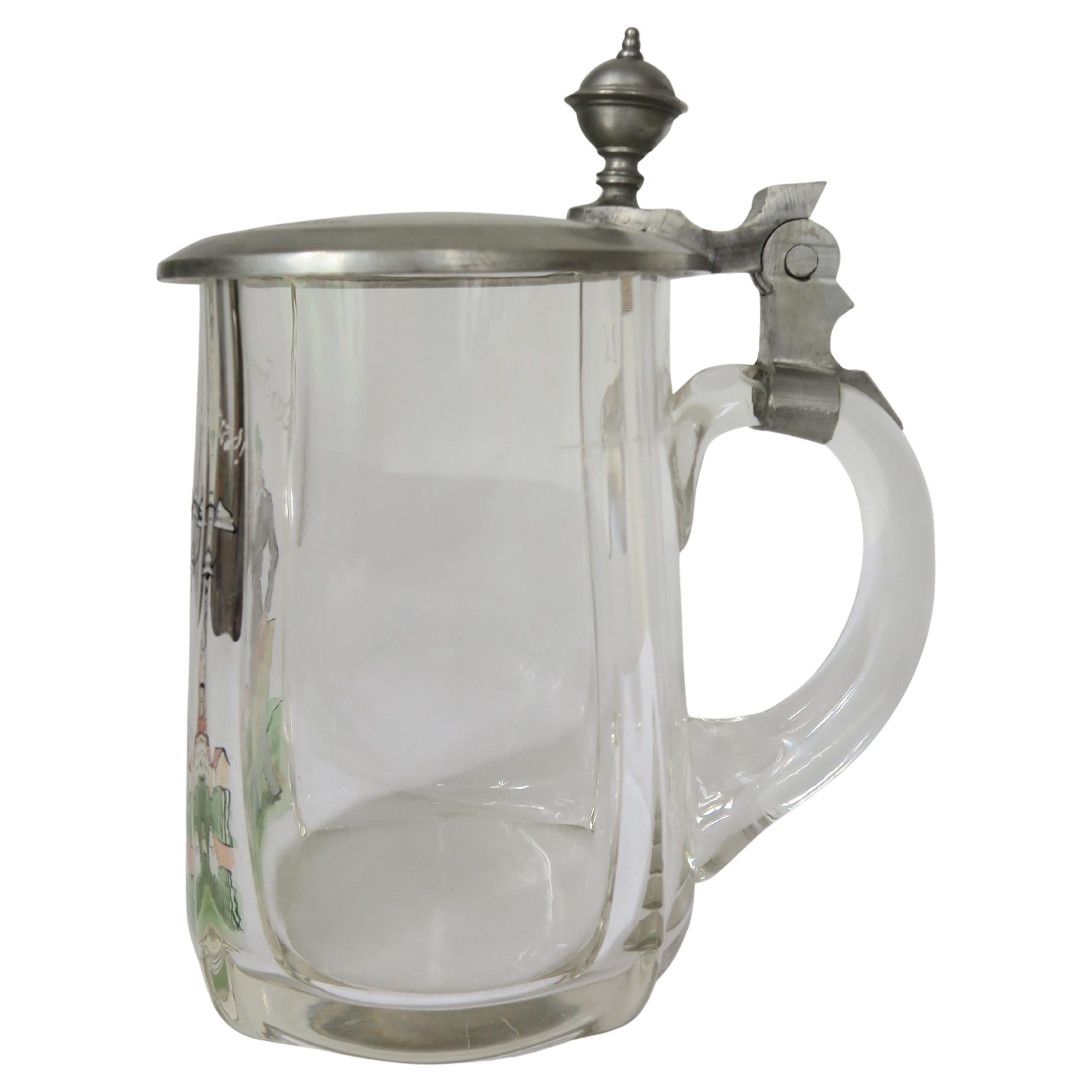 German Fraternity Beer Stein, circa 1900 For Sale