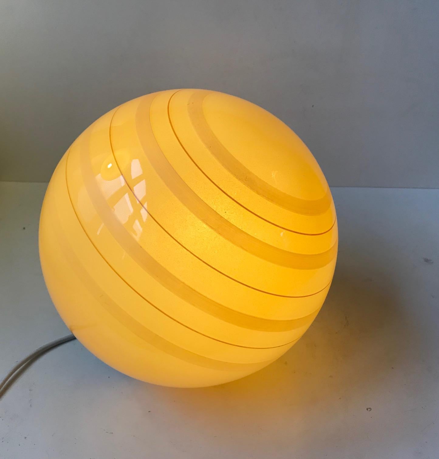Mid-Century Modern German Functionalist Globe Hanging Lamp by Peill & Putzler, 1950s For Sale