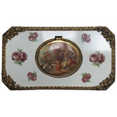 German Gilt Metal and Enamel Singing Bird Music Box, 20th Century