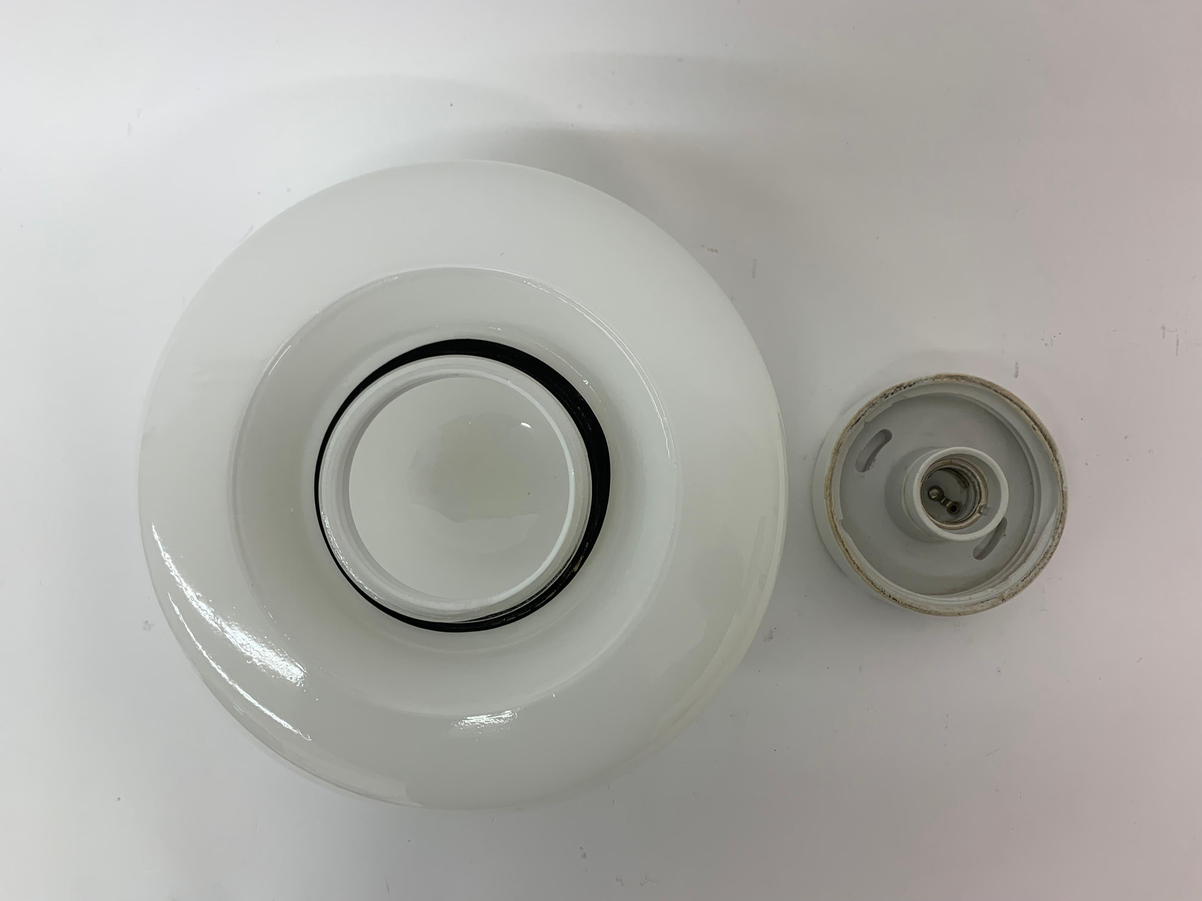 Lampada da soffitto o da parete 961 di Wilhelm Wagenfeld per Lindner, 1950.