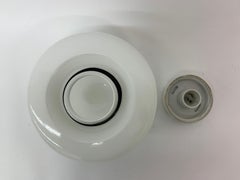 German Glass 961 Ceiling or Wall Lamp by Wilhelm Wagenfeld for Lindner