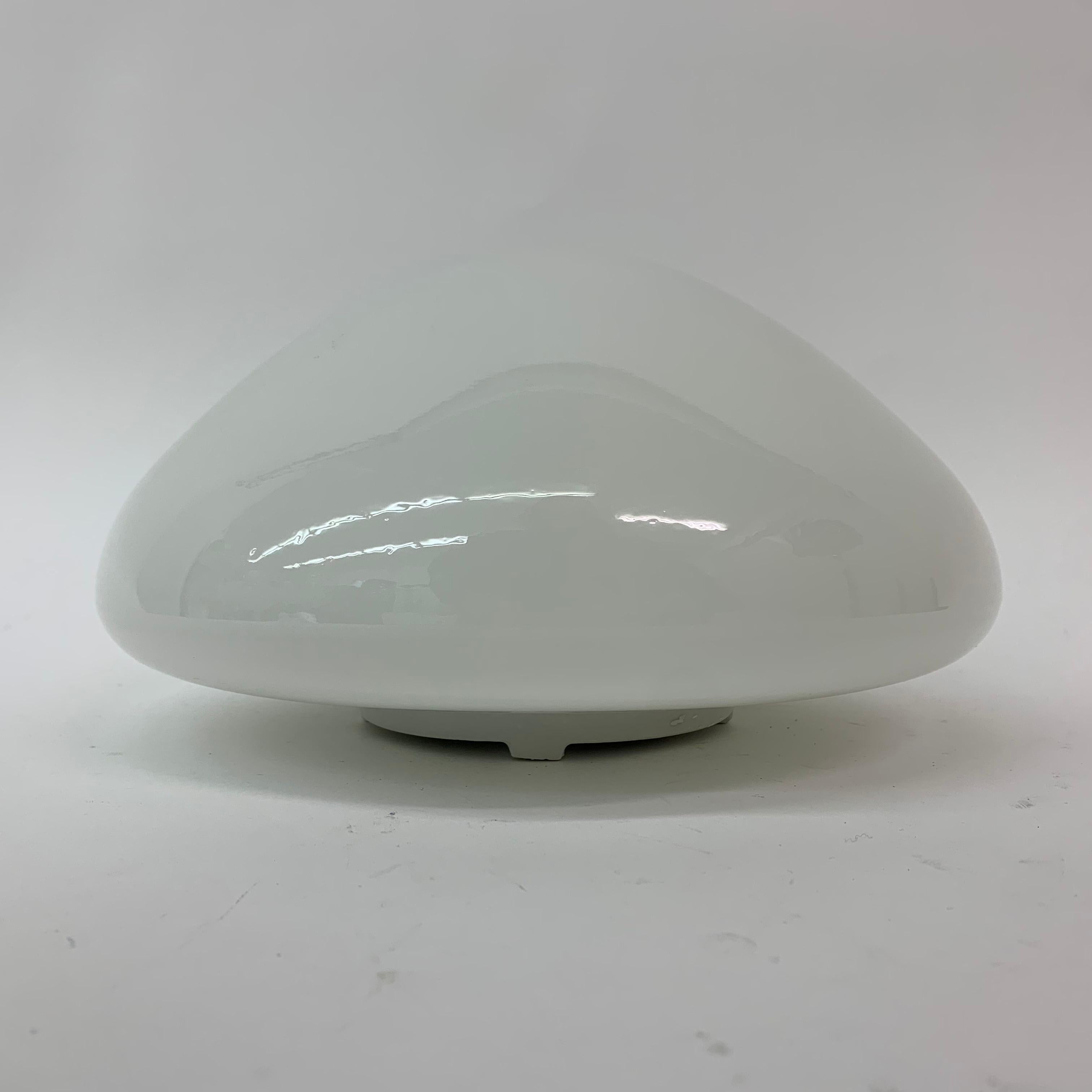 Lampada da soffitto o da parete in vetro tedesco 961 di Wilhelm Wagenfeld per Lindner in vendita 1