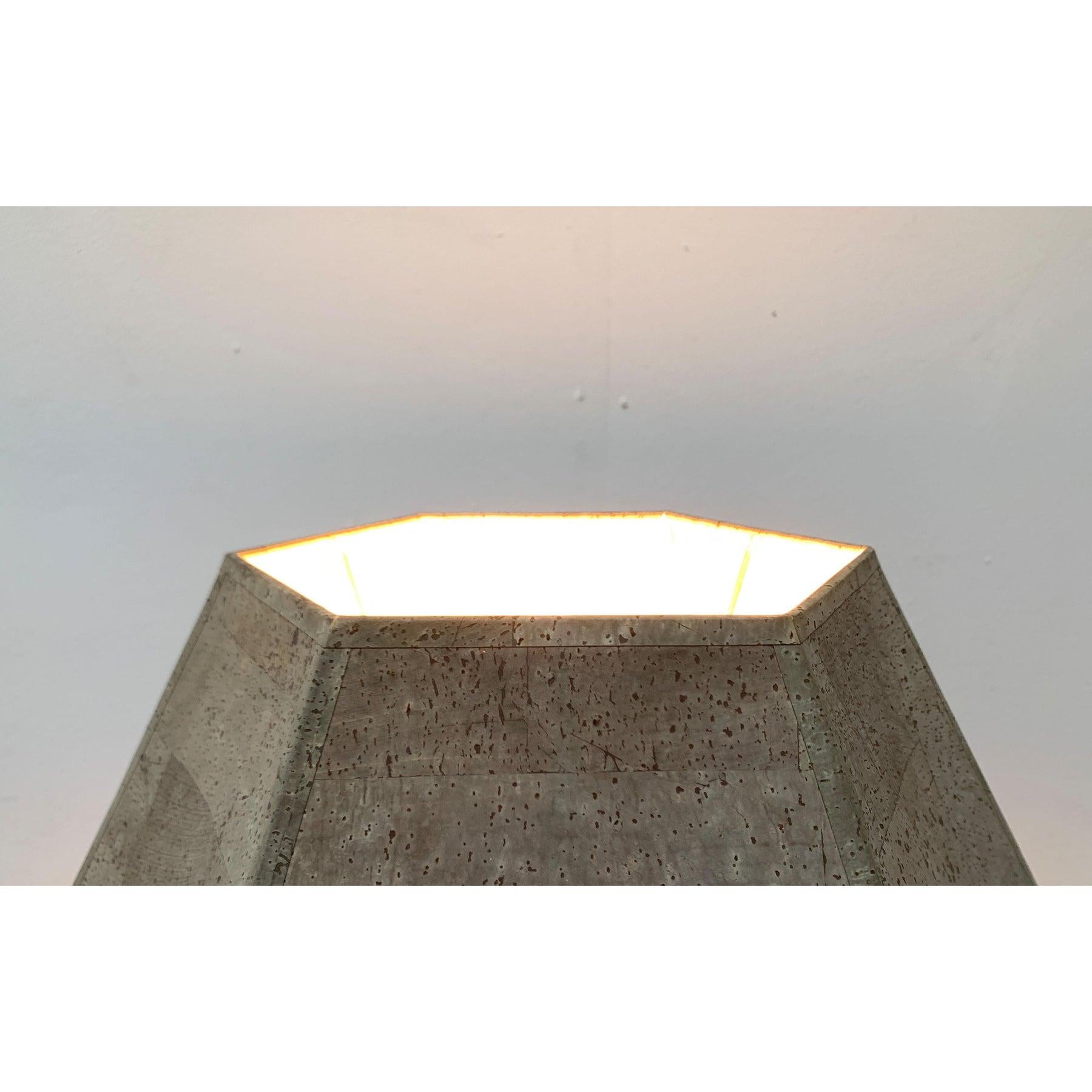 Deutsche Stehlampe oder Tischlampe aus deutschem Glas und Kunstkork von Ingo Maurer für M Design, 60er Jahre im Angebot 5