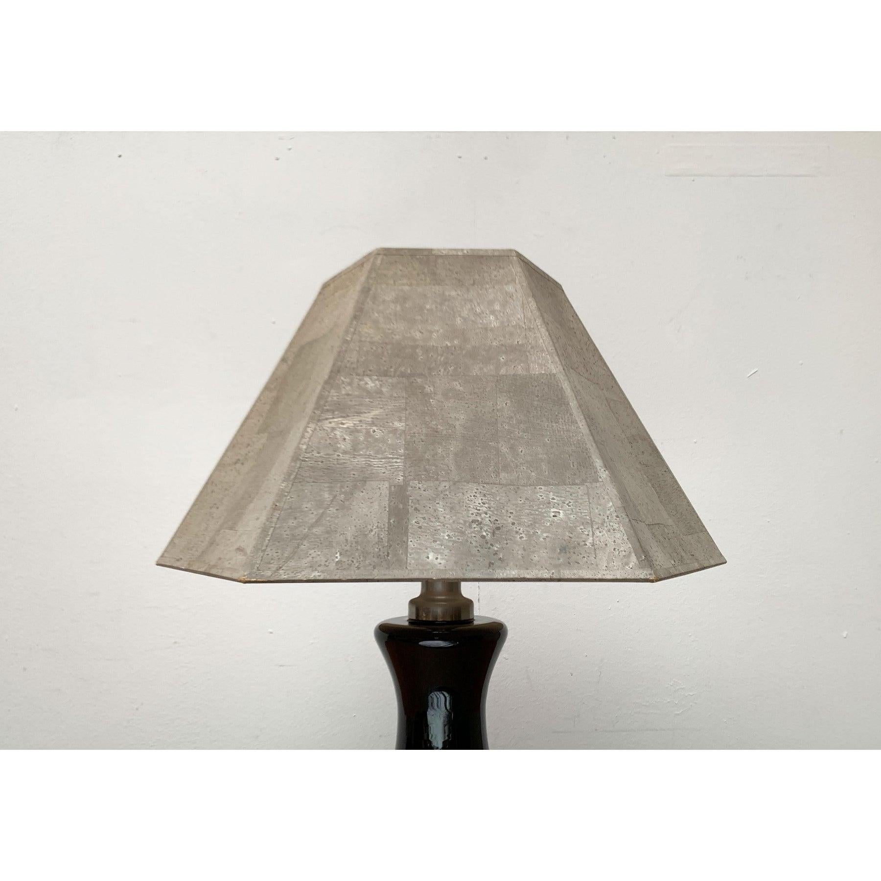 Deutsche Stehlampe oder Tischlampe aus deutschem Glas und Kunstkork von Ingo Maurer für M Design, 60er Jahre (20. Jahrhundert) im Angebot