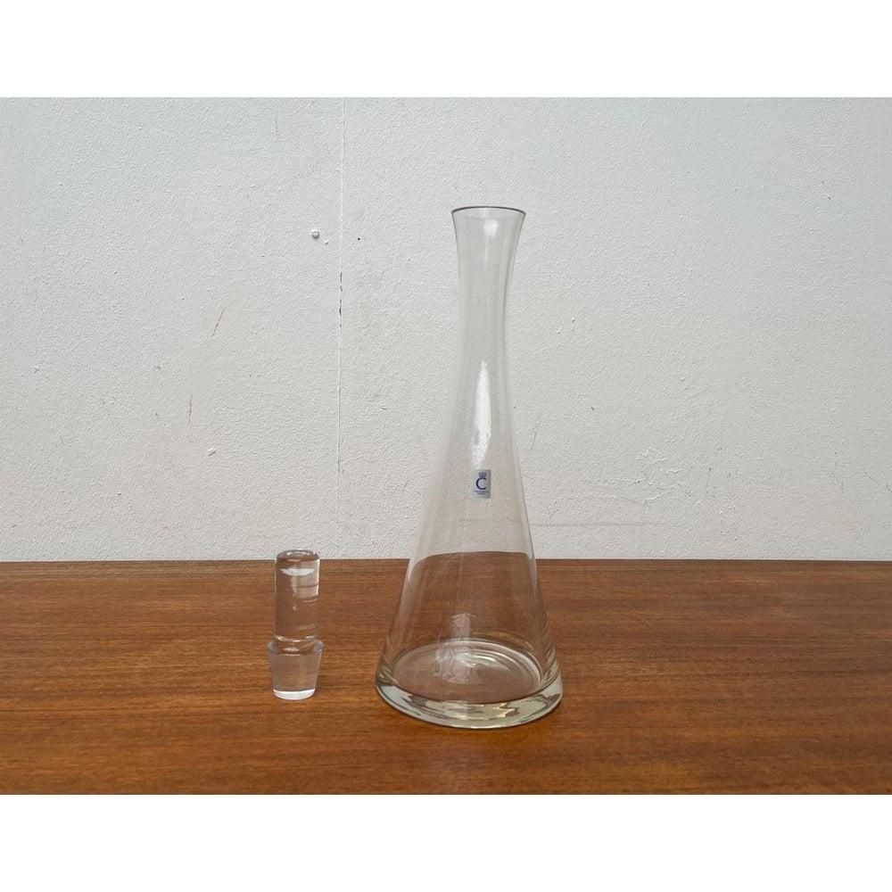 20th Century German Glass Carafe from Christinenhütte For Sale