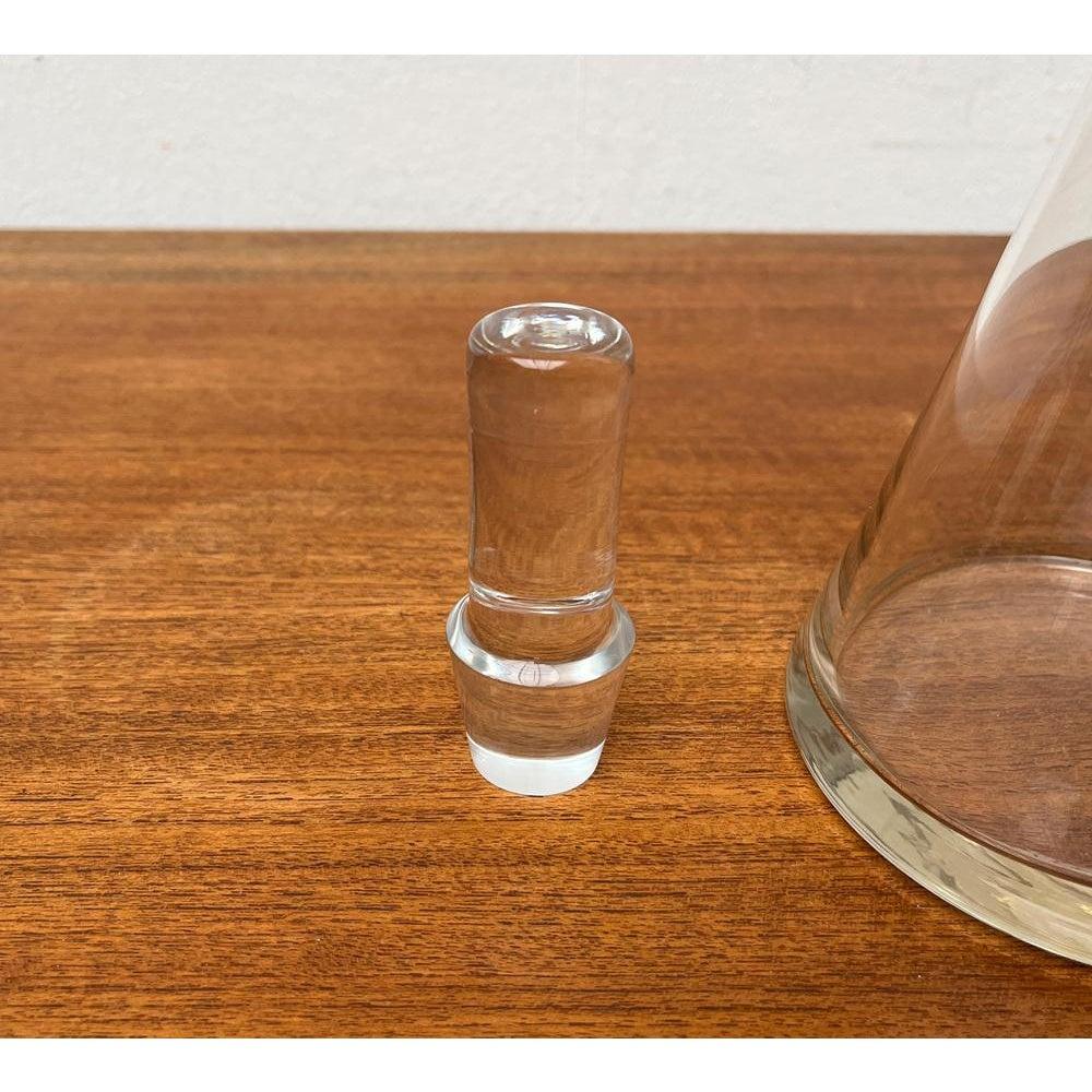 German Glass Carafe from Christinenhütte For Sale 3
