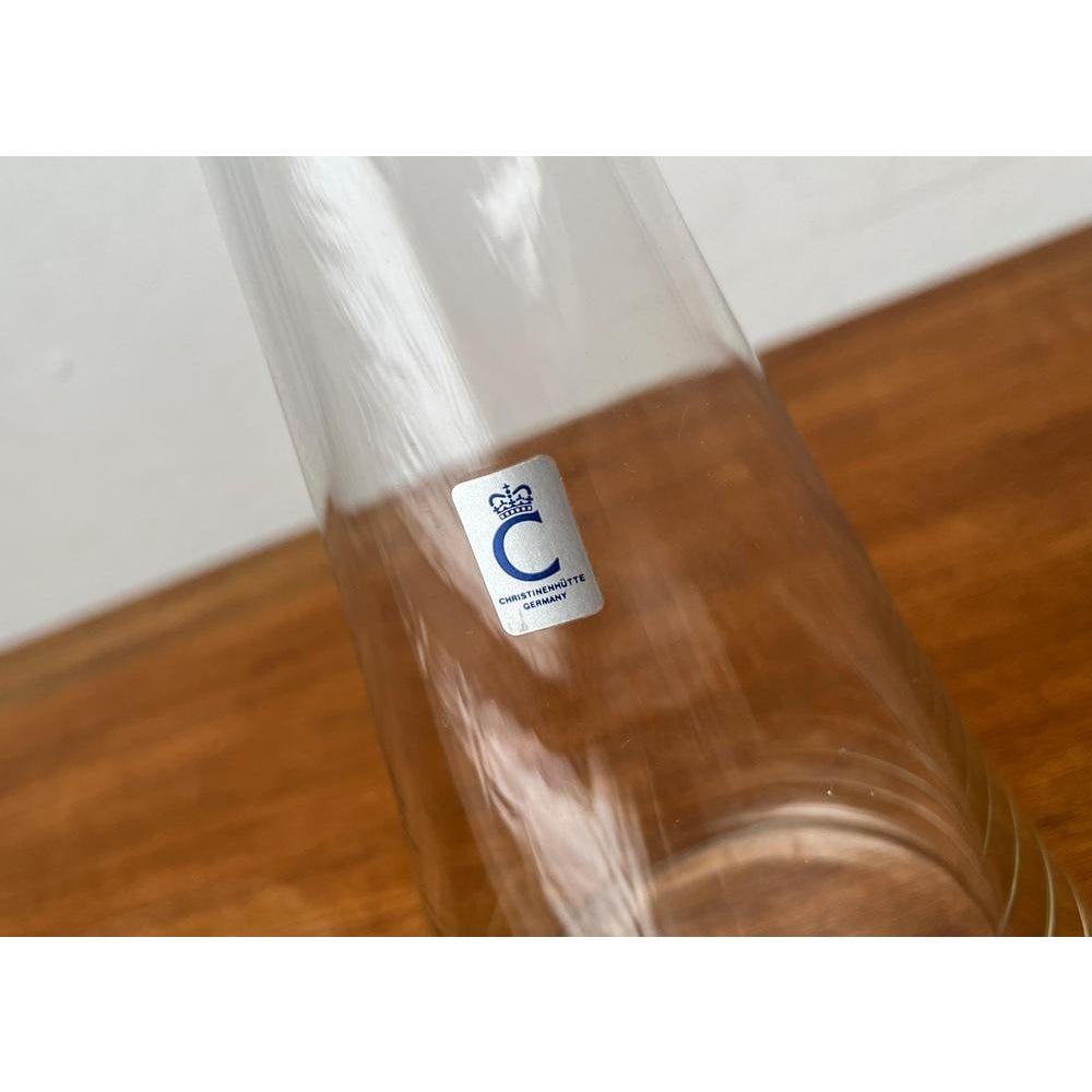German Glass Carafe from Christinenhütte For Sale 4
