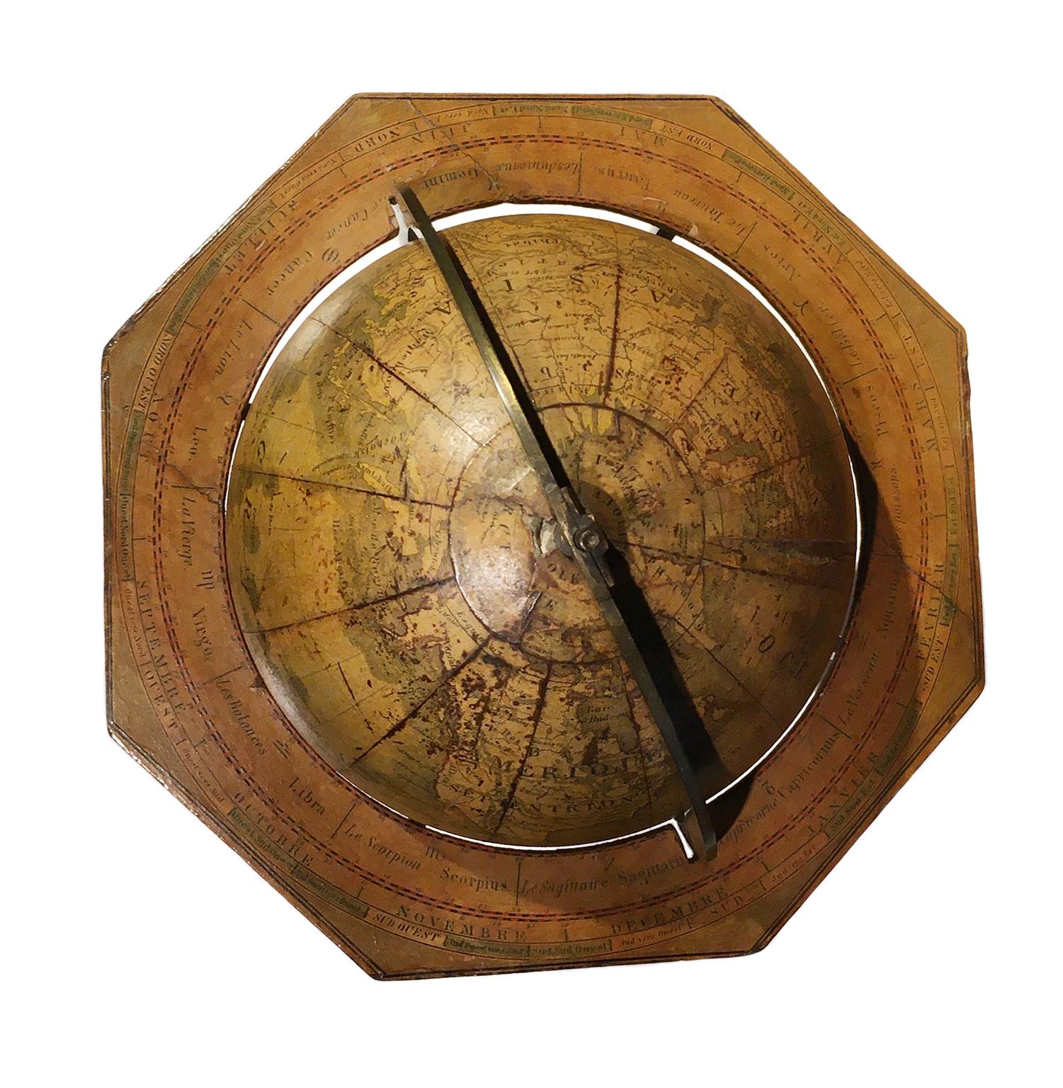 Globo terráqueo alemán de C. Abel-Klinger, Nuremberg, hacia 1860 en venta 8