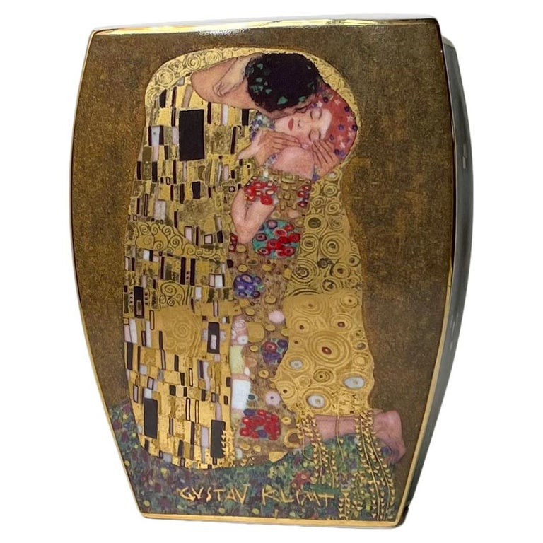 Vase Goebel Gustav Klimt - Le Baiser, Collection Artis Orbis, Porcelaine, Neuf