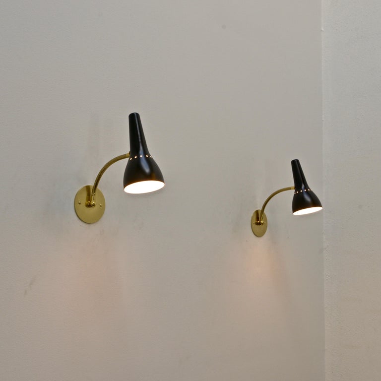 German Gooseneck Reading Sconces For Sale at 1stdibs