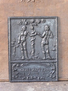 German Gothic Style 'Adam and Eve' Fireback