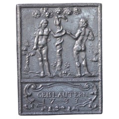 German Gothic Style 'Adam and Eve' Fireback