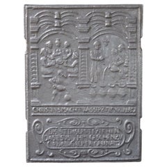 Plaque de cheminée / arrière-plan de style gothique allemand « Thème religieux »