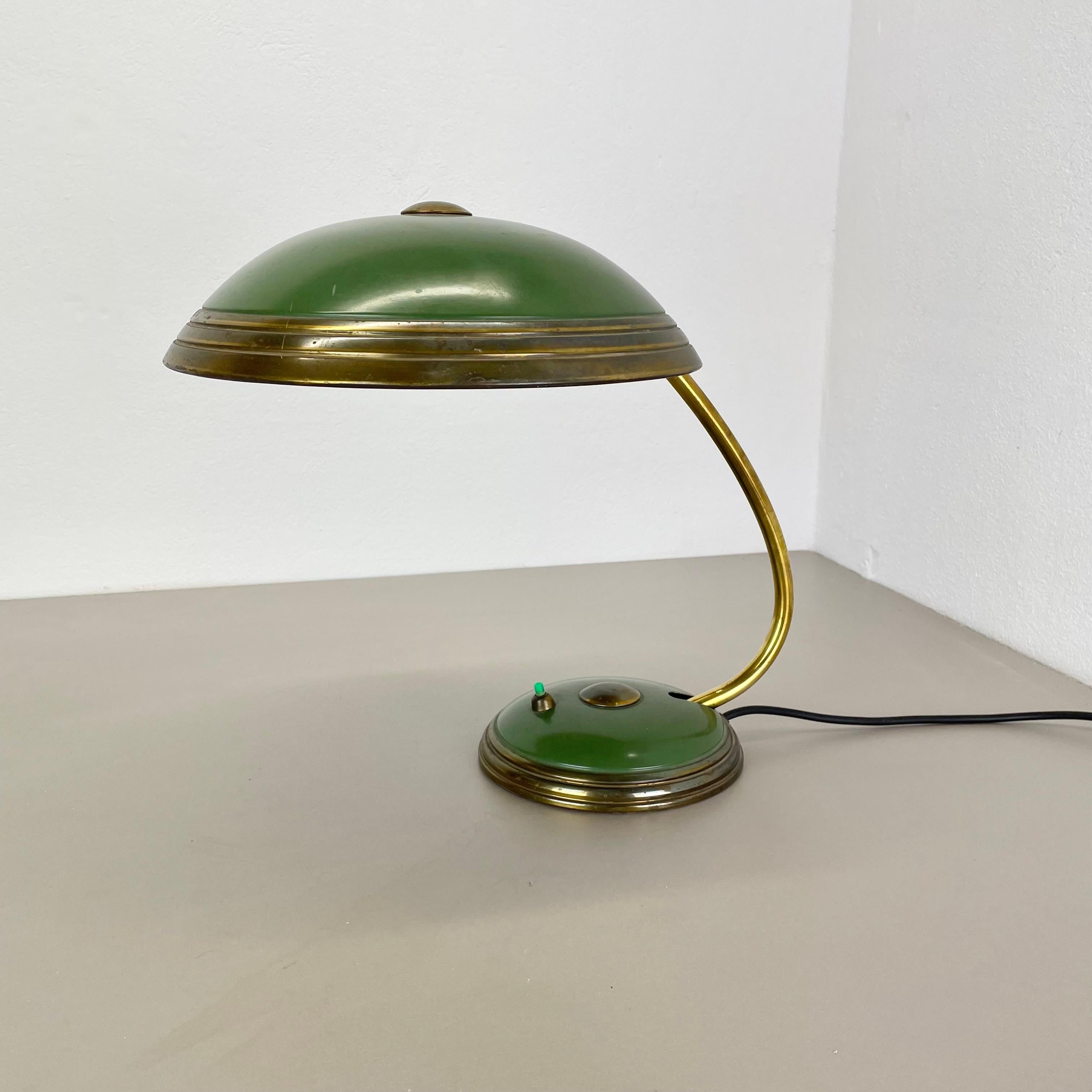 Article:

Desk light


Producer:

HELO Leuchten, Germany


Age:

1950s


Original Helo Leuchten Bauhaus Light, designed and produced in the 1950s in Germany. All original good and full working condition with patina. One of a kind German Bauhaus